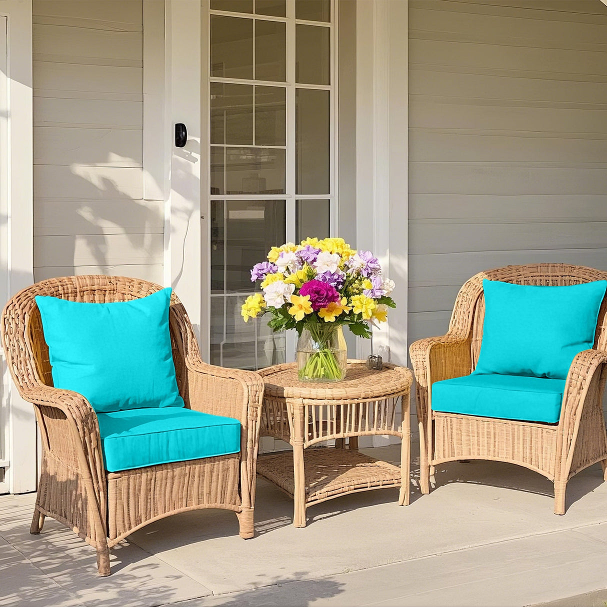 Outdoor Deep Seat Cushion Set, 25 x 25 x 5 inch ,Set of 2 - Eagle Peak Custom Canopy Tent