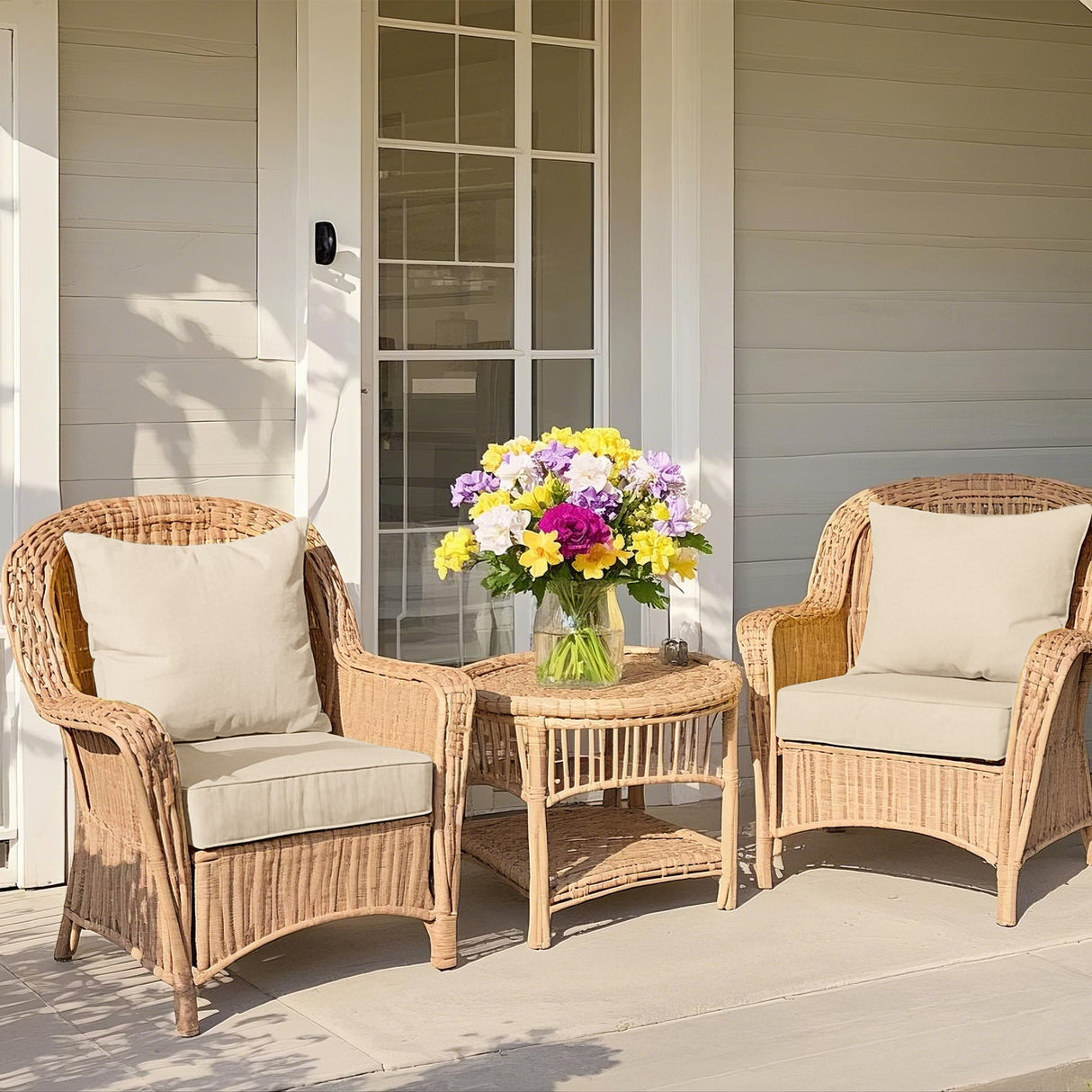 Outdoor Deep Seat Cushion Set, 25 x 25 x 5 inch ,Set of 2 - Eagle Peak Custom Canopy Tent