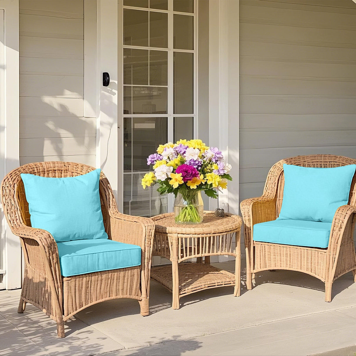 Outdoor Deep Seat Cushion Set, 25 x 25 x 5 inch ,Set of 2 - Eagle Peak Custom Canopy Tent