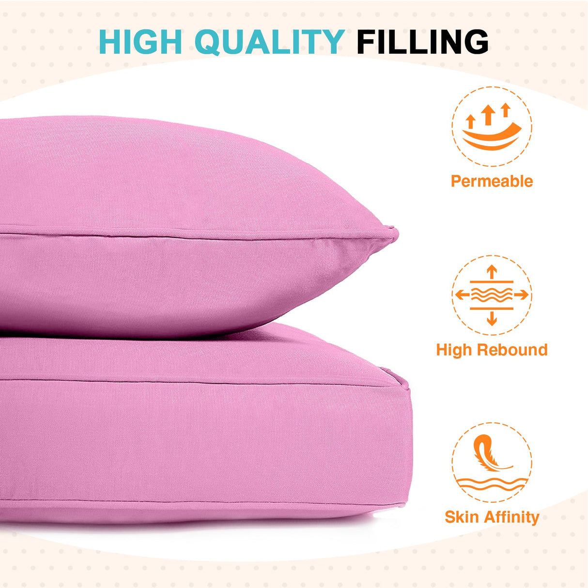 Outdoor Deep Seat Cushion Set, 25 x 25 x 5 inch, Set of 4 - Eagle Peak Custom Canopy Tent