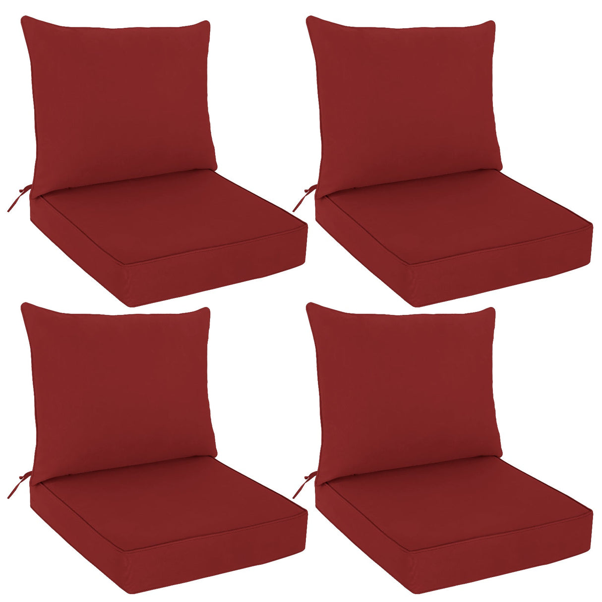 Outdoor Deep Seat Cushion Set, 25 x 25 x 5 inch, Set of 4 - Eagle Peak Custom Canopy Tent