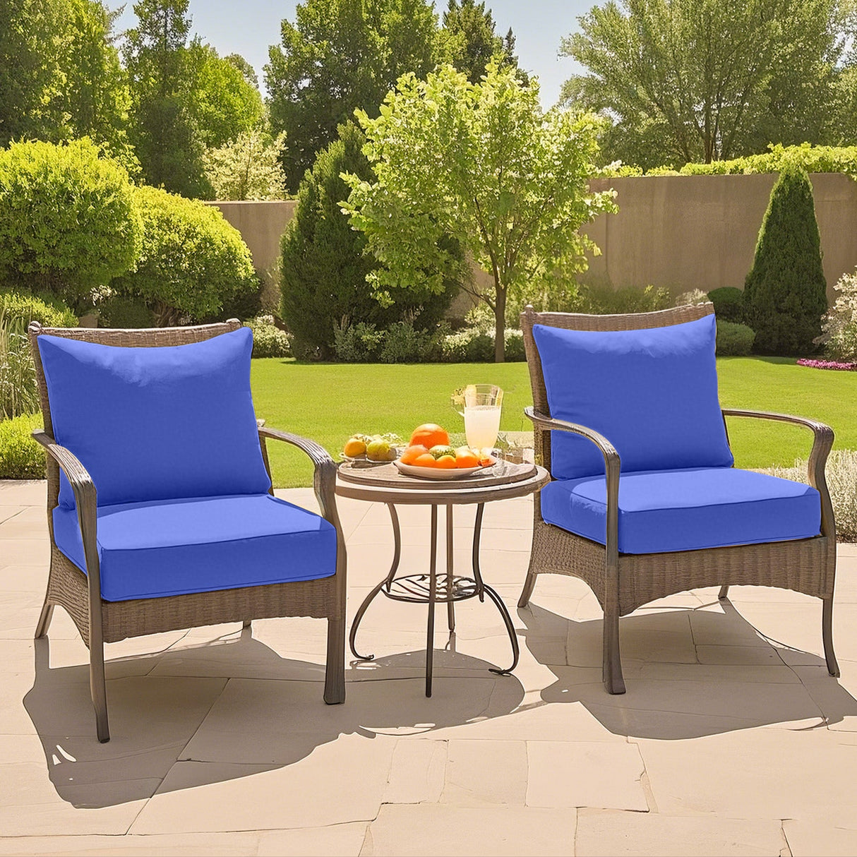 Outdoor Deep Seat Cushion Set, 25 x 25 x 5 inch, Set of 4 - Eagle Peak Custom Canopy Tent