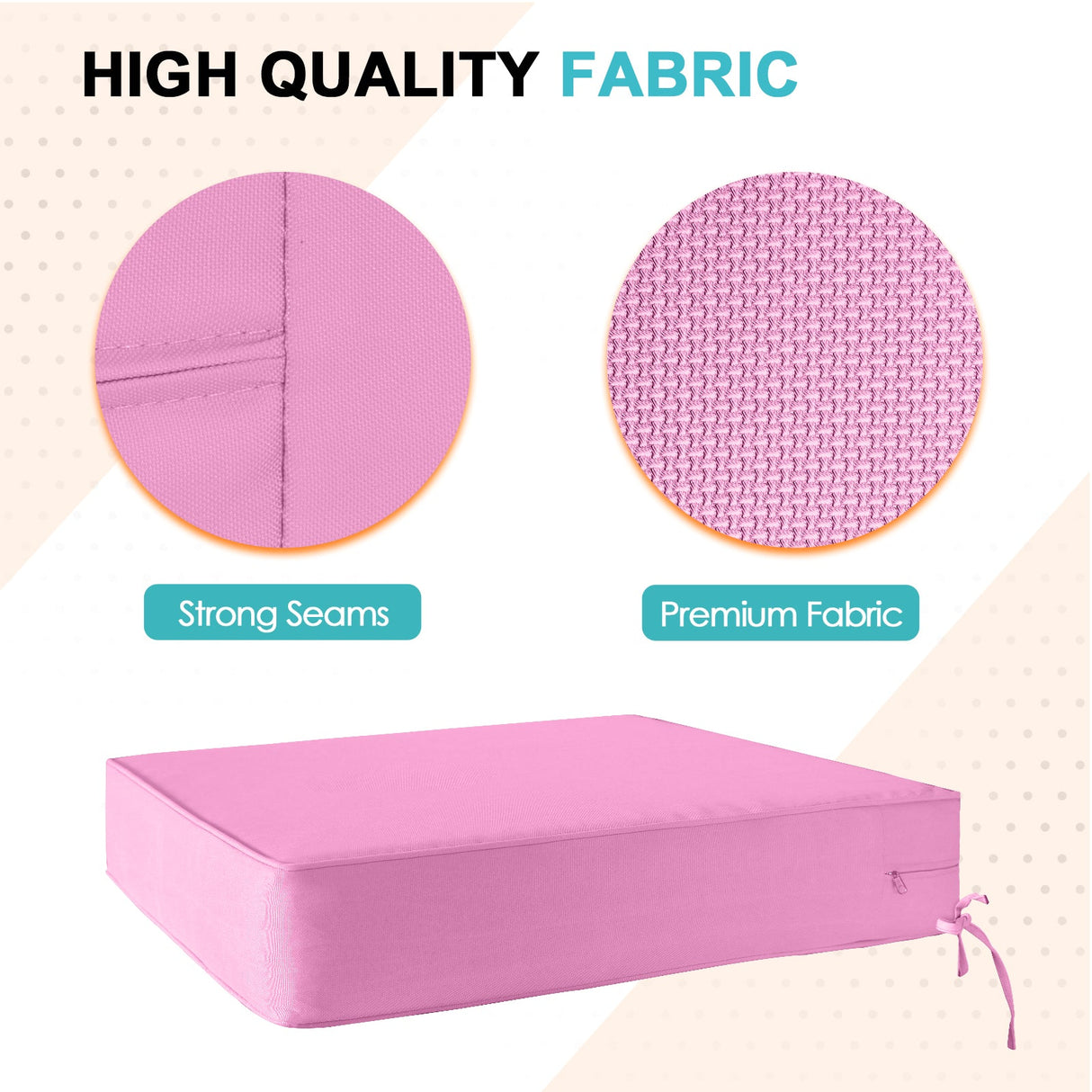 Outdoor Deep Seat Cushion Set, 25 x 25 x 5 inch, Set of 4 - Eagle Peak Custom Canopy Tent