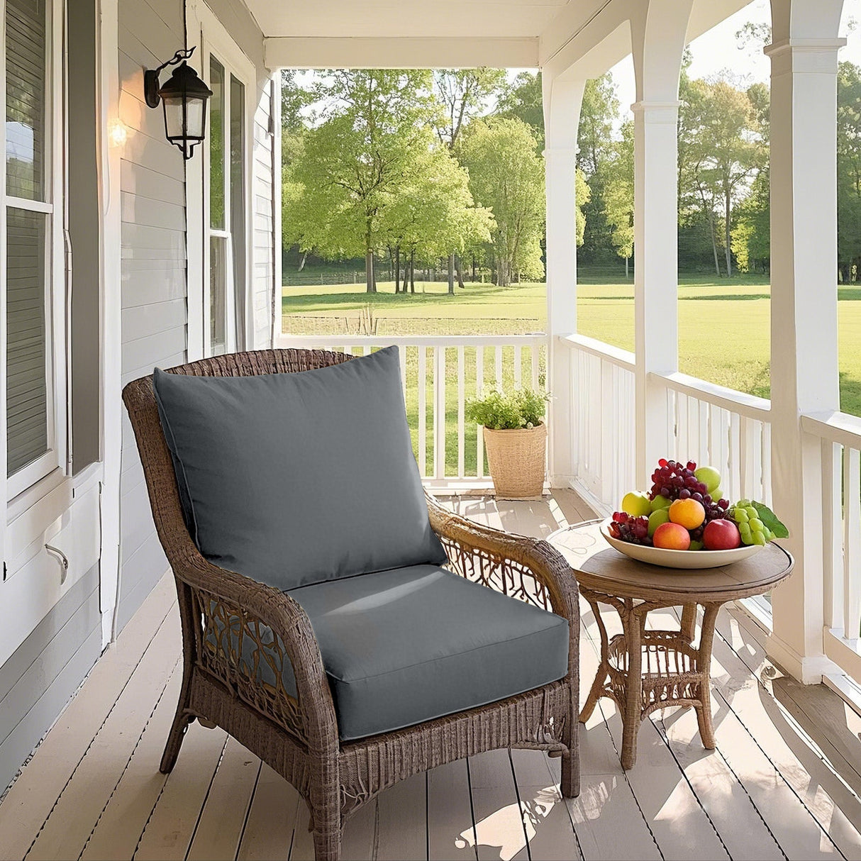 Outdoor Deep Seat Cushion Set, 25 x 25 x 5 inch, Set of 4 - Eagle Peak Custom Canopy Tent