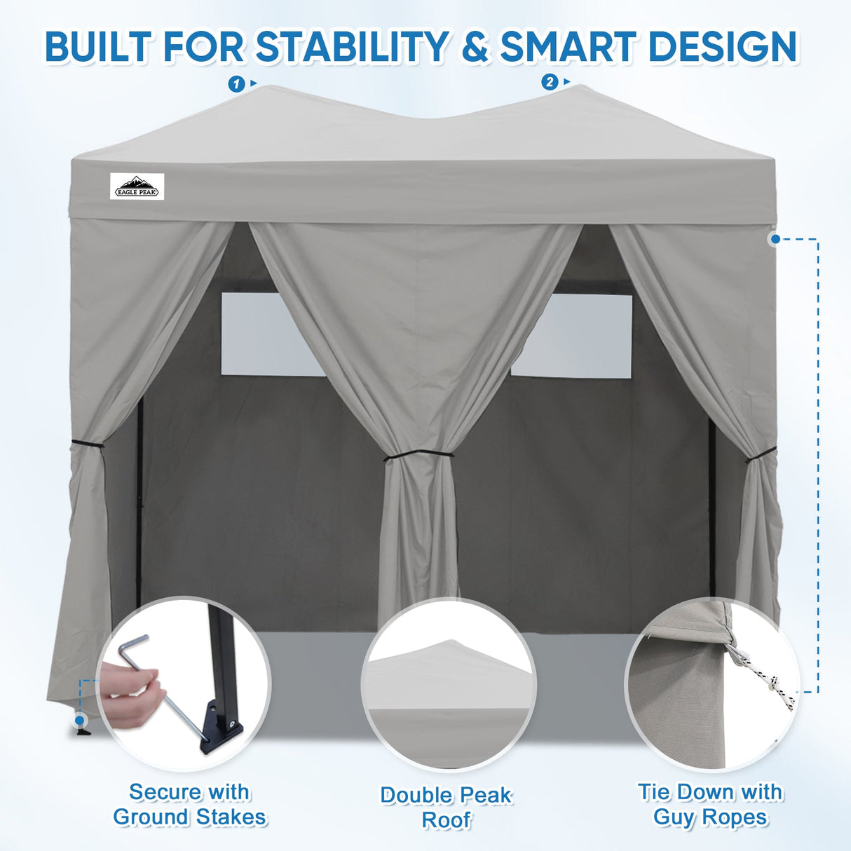 Outdoor Pop Up Changing Room 8x4 ft - Eagle Peak Custom Canopy Tent