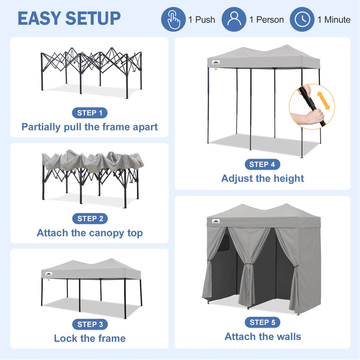 Outdoor Pop Up Changing Room 8x4 ft - Eagle Peak®