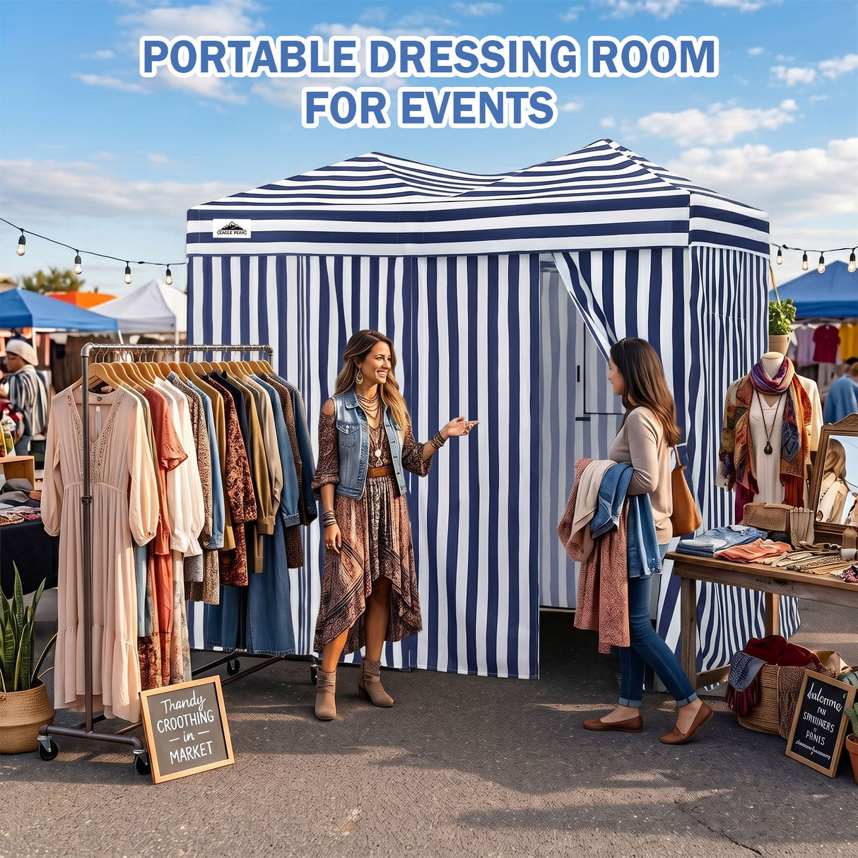 Outdoor Pop Up Changing Room 8x4 ft - Eagle Peak®