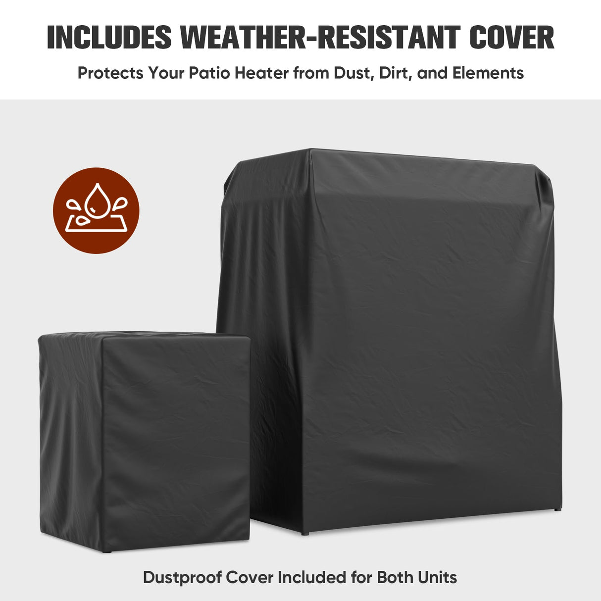 Outdoor Propane Fireplace with Storage/Locking Mesh, Gray - Eagle Peak Custom Canopy Tent