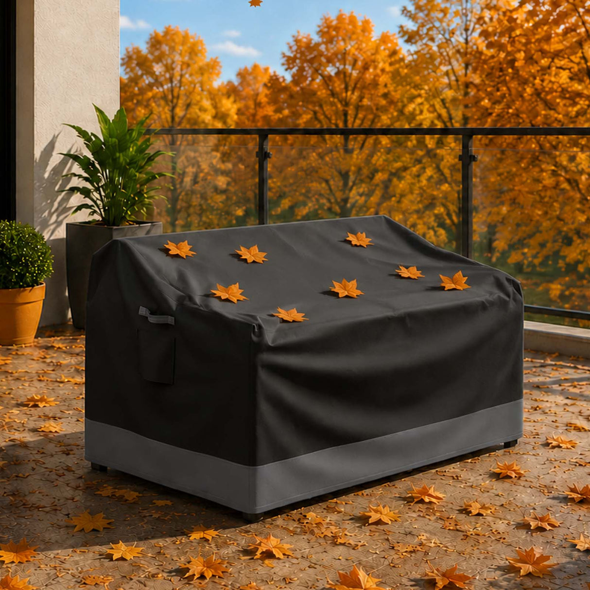 Patio Furniture Cover, Medium Loveseat 54.5''W×30.5''D×30.5''H - Eagle Peak®