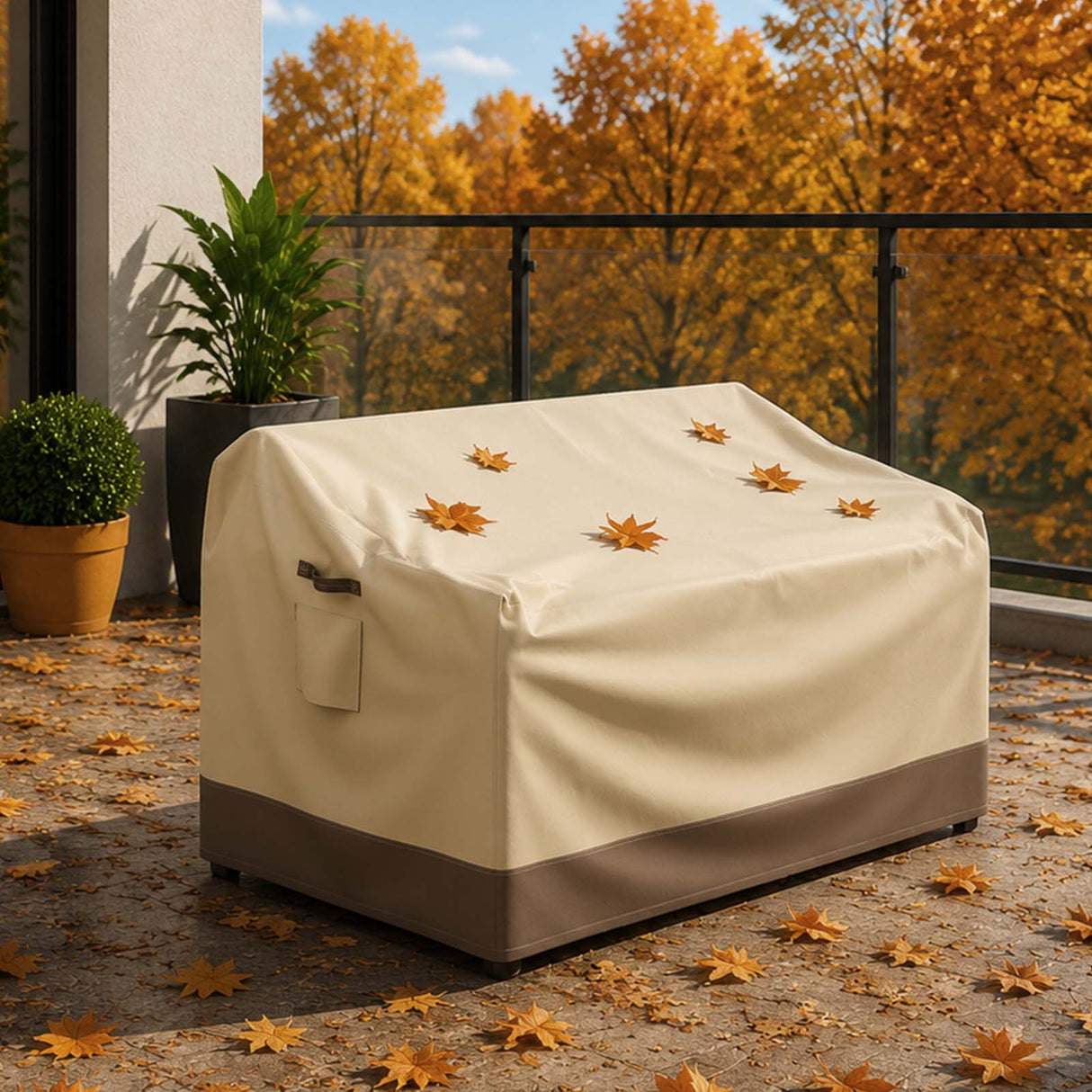 Patio Furniture Cover, Medium Loveseat 54.5''W×30.5''D×30.5''H - Eagle Peak®
