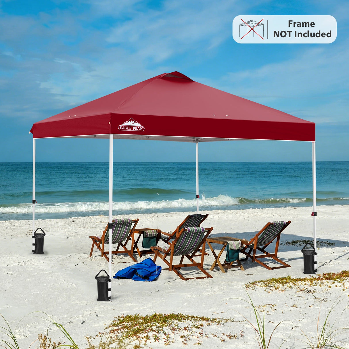 Replacement Canopy Cover with Air Vent for 10x10 Pop Up Canopy Tent, Top Only - Eagle Peak Custom Canopy Tent