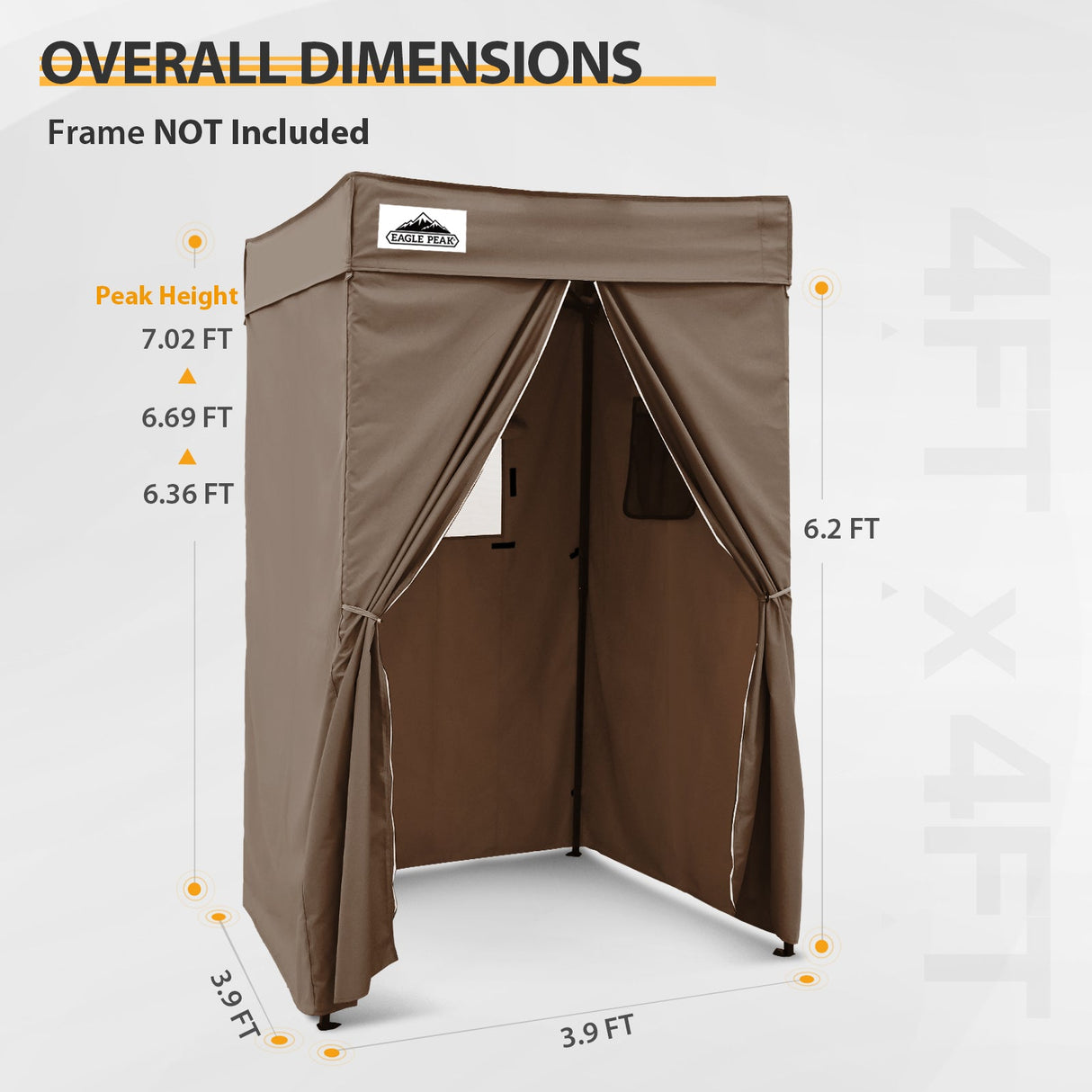 Replacement Canopy Cover with Air Vent for 10x10 Pop Up Canopy Tent, Top ONLY - Eagle Peak Custom Canopy Tent