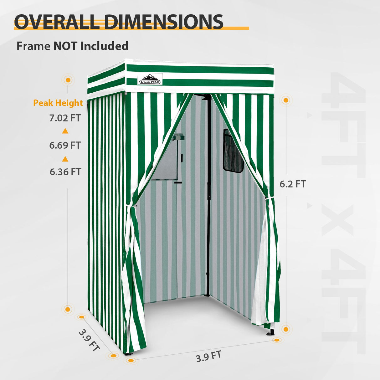 Replacement Canopy Cover with Air Vent for 10x10 Pop Up Canopy Tent, Top ONLY - Eagle Peak Custom Canopy Tent
