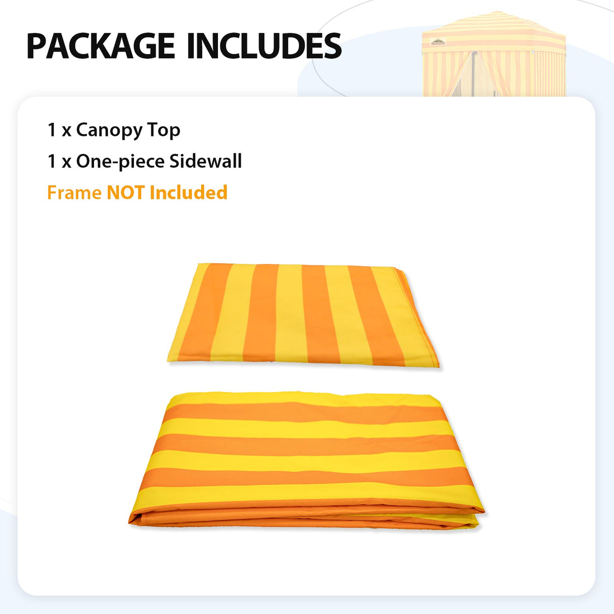 Replacement Canopy Top and Four Walls for 4x4 Changing Room - Frame NOT Included - Eagle Peak Custom Canopy Tent