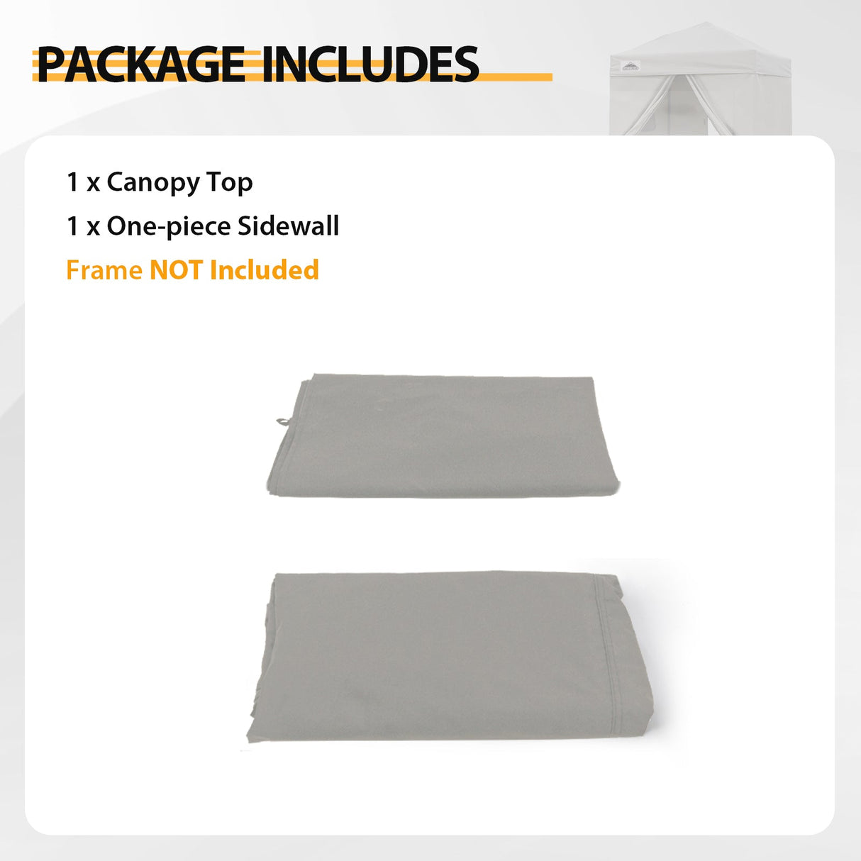 Replacement Canopy Top and Four Walls for 5x5 Changing Room - Frame NOT Included - Eagle Peak Custom Canopy Tent