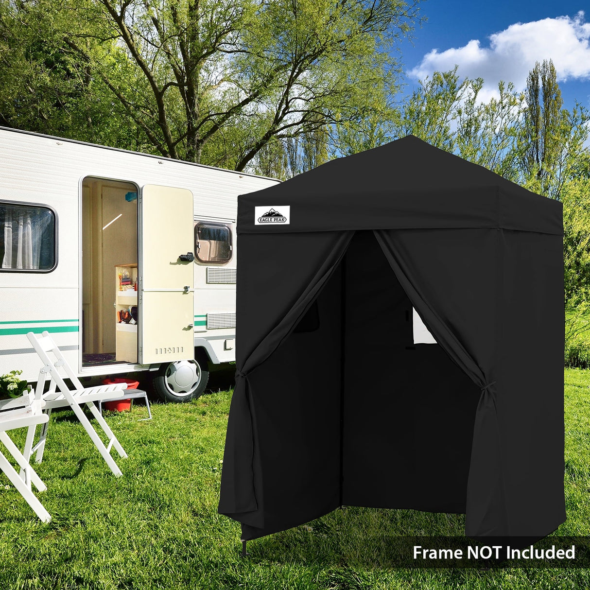 Replacement Canopy Top and Four Walls for 5x5 Changing Room - Frame NOT Included - Eagle Peak Custom Canopy Tent
