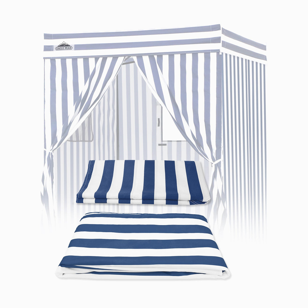 Replacement Canopy Top and Four Walls for 5x5 Pop Up Flat Top Changing Room - Eagle Peak Custom Canopy Tent