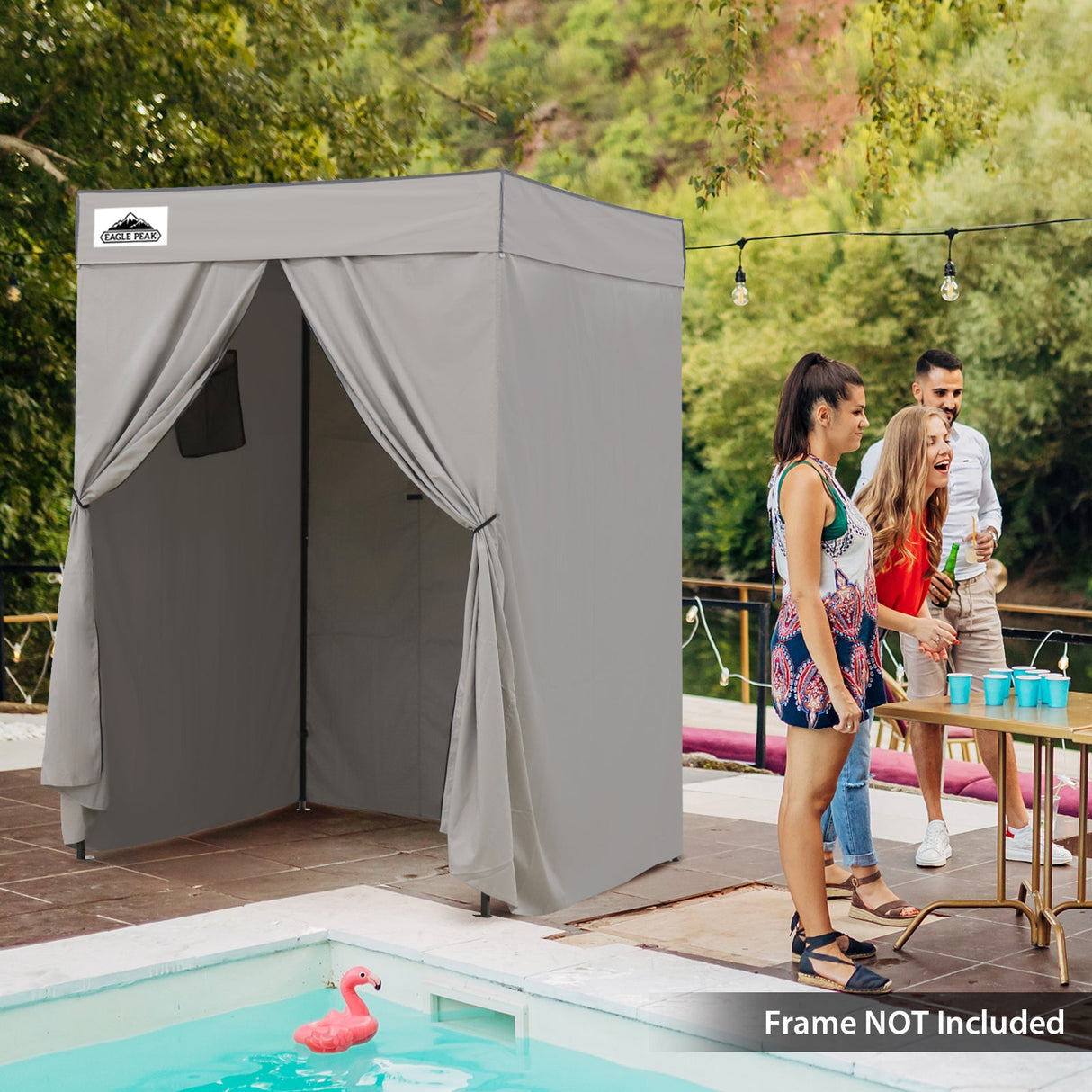 Replacement Canopy Top and Four Walls for 5x5 Pop Up Flat Top Changing Room - Eagle Peak Custom Canopy Tent