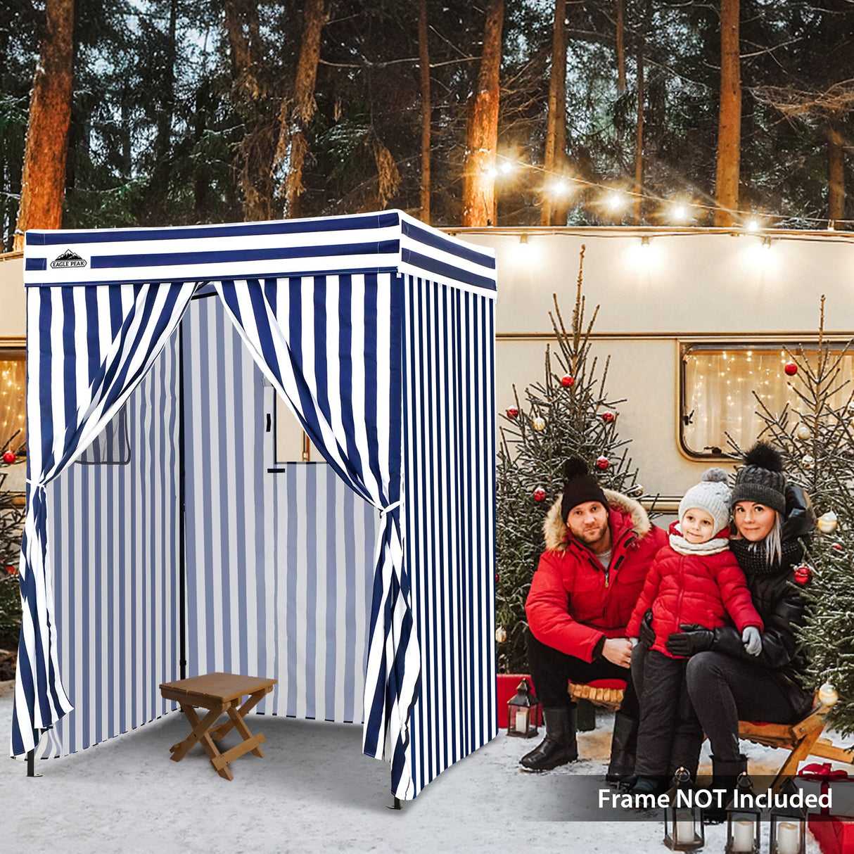 Replacement Canopy Top and Four Walls for 5x5 Pop Up Flat Top Changing Room - Eagle Peak Custom Canopy Tent