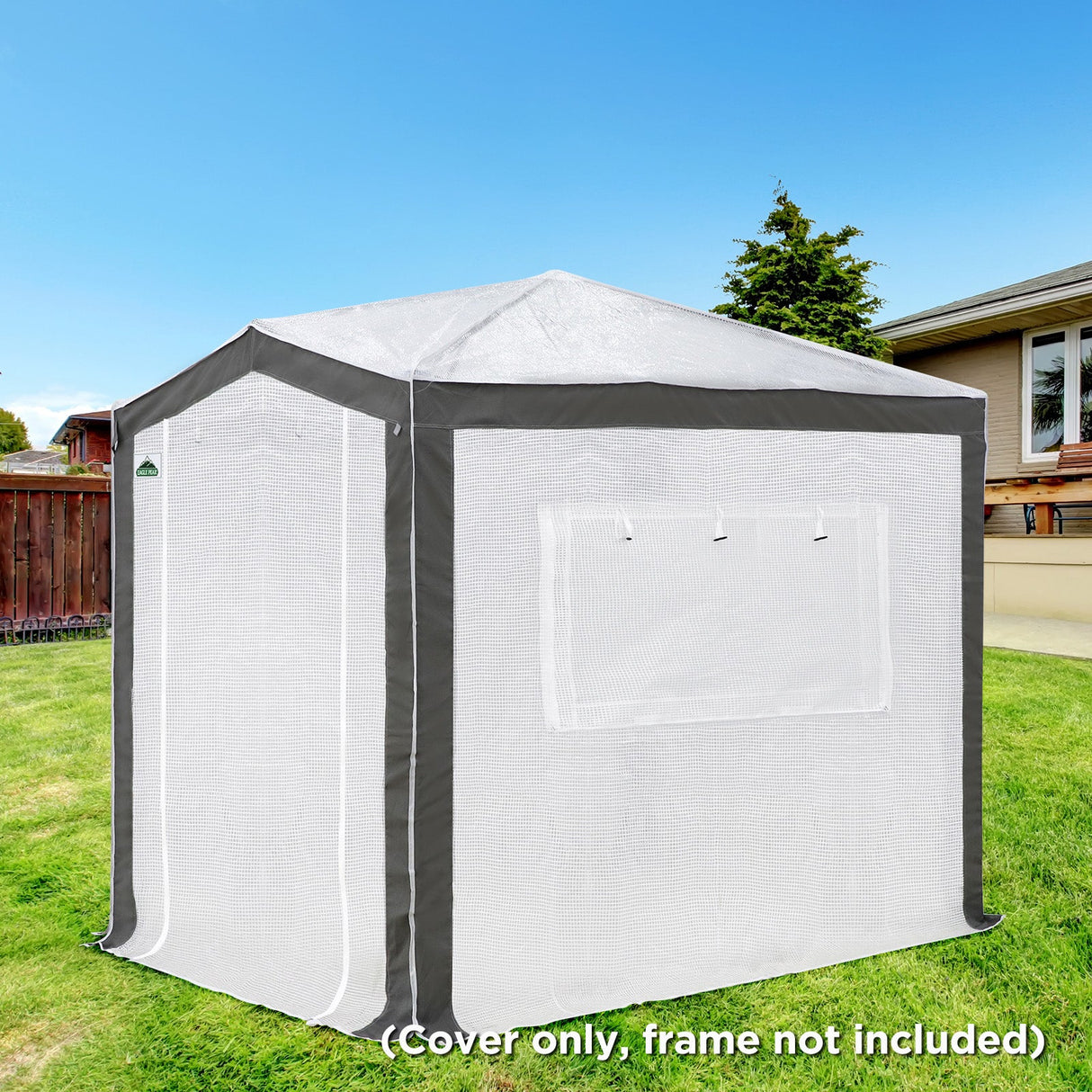 Replacement Cover for 8x6 Pop up Greenhouse with Polyester Reinforced Corners - Eagle Peak Custom Canopy Tent
