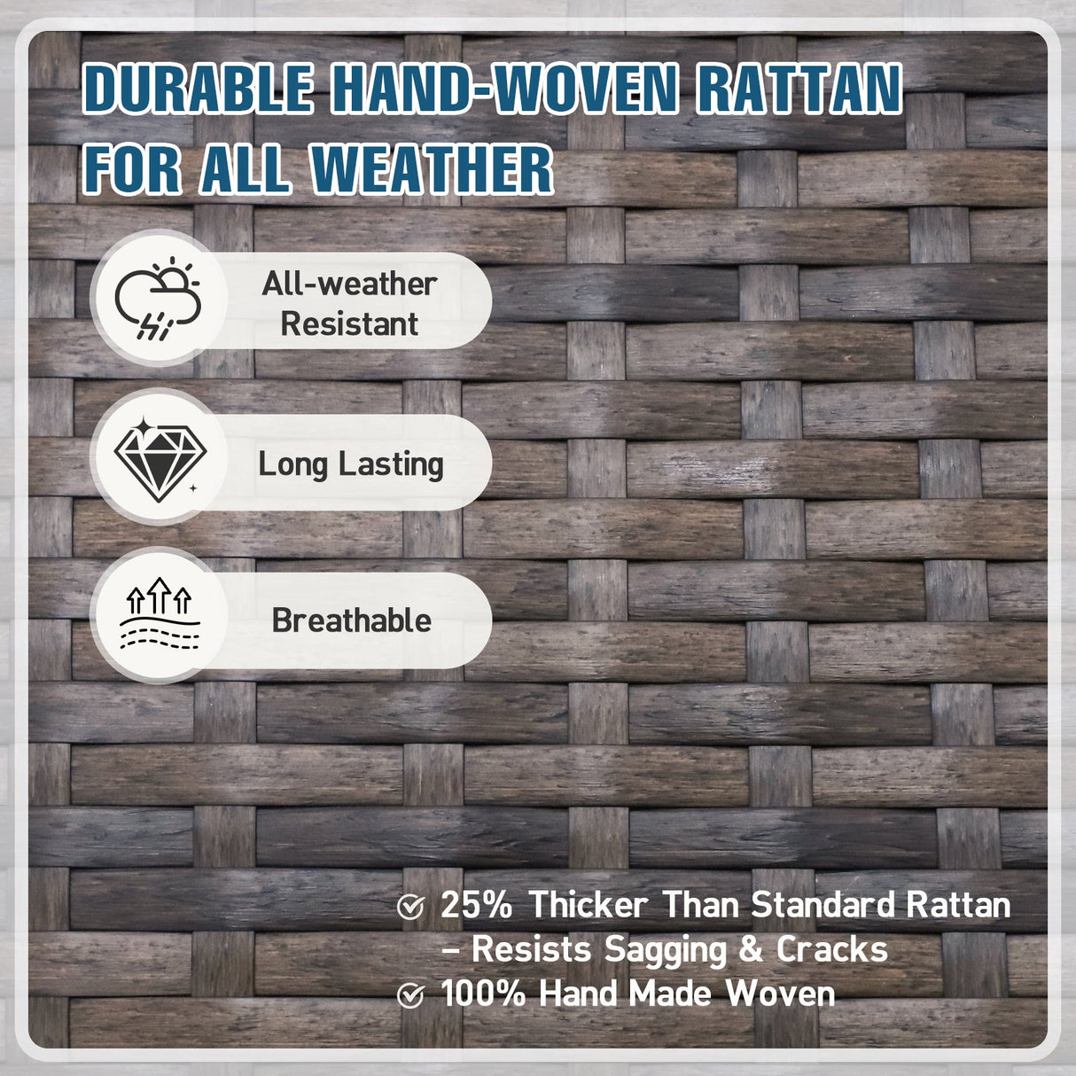 Sienna Bay Outdoor Wicker Dining Chairs, Set of 2,4, Brown/Beige - Eagle Peak Custom Canopy Tent