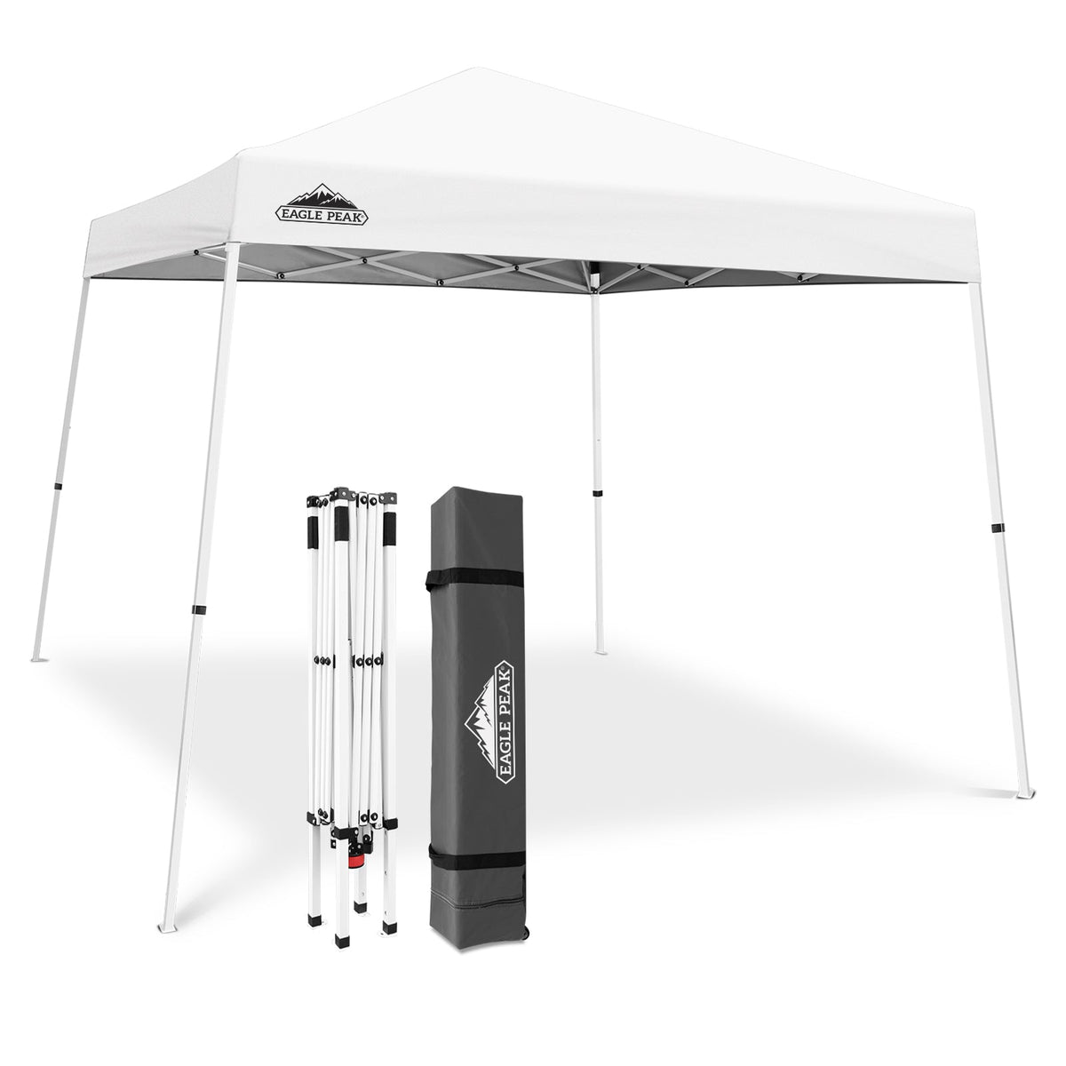 10' x 10' Slant Leg Pop Up Canopy with 64 sqft of Shade