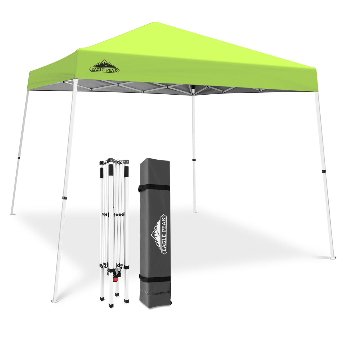 Slant Leg Pop up Canopy Tent, 10x10 Base 8x8 Top - Eagle Peak Custom Canopy Tent
