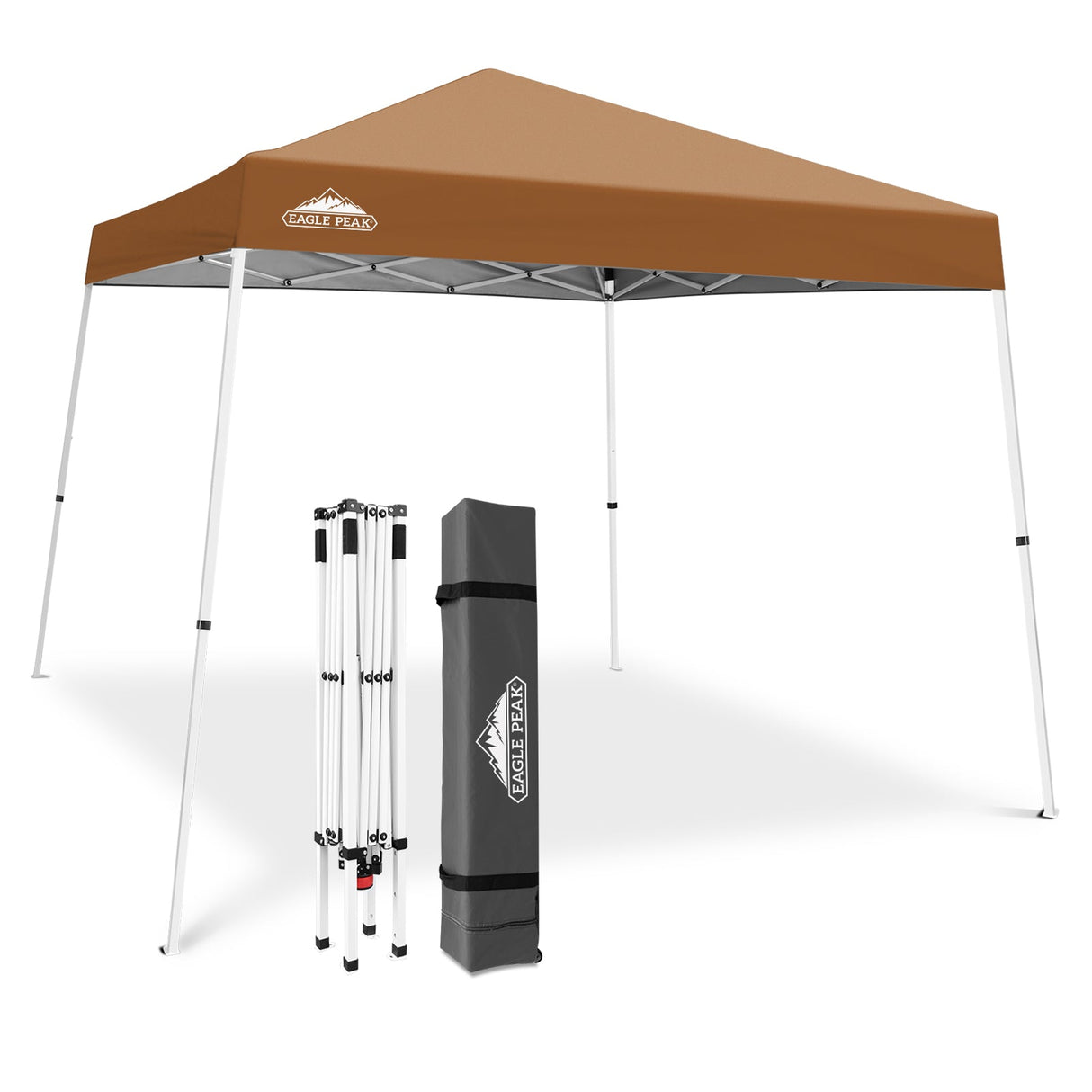 Slant Leg Pop up Canopy Tent, 10x10 Base 8x8 Top - Eagle Peak Custom Canopy Tent