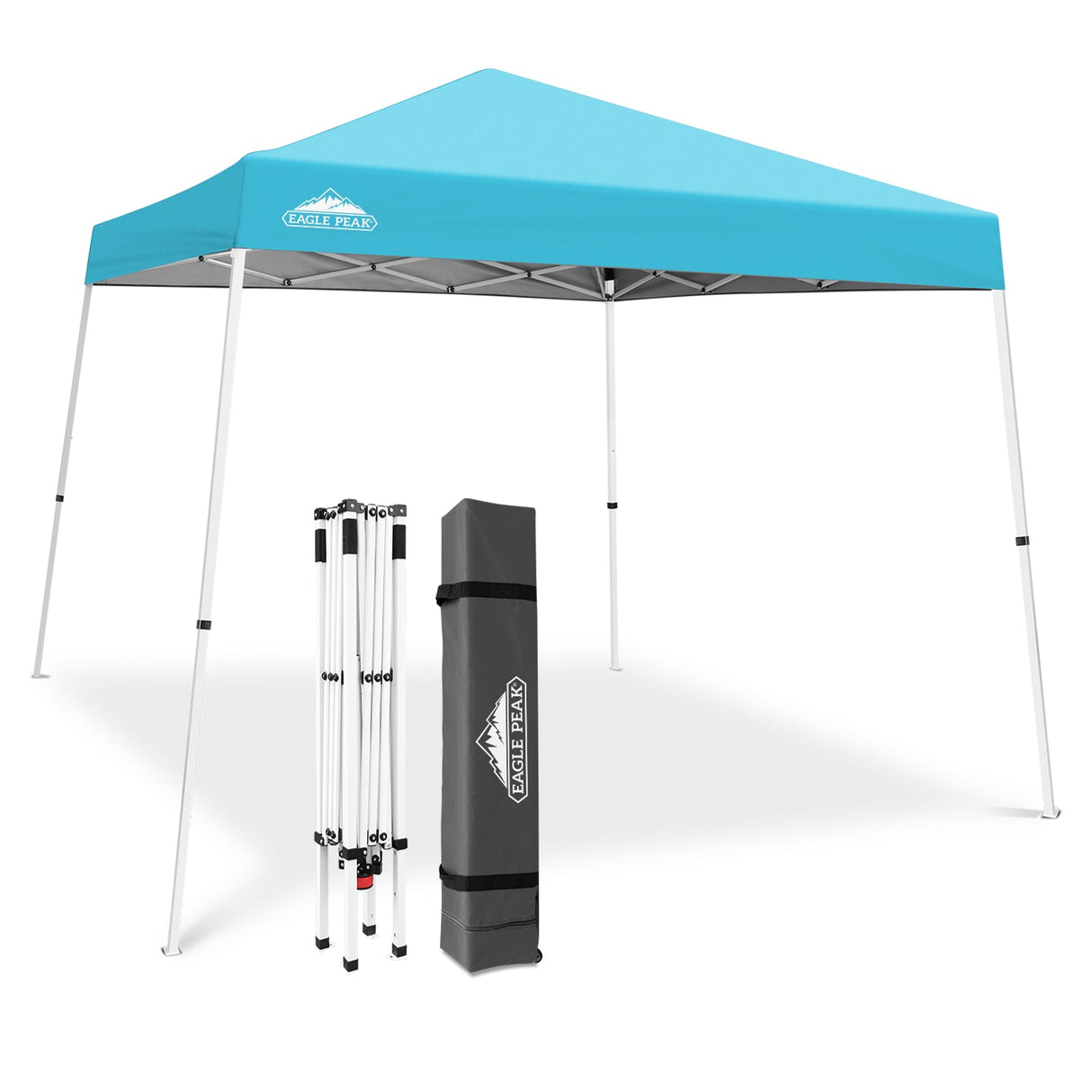 Slant Leg Pop up Canopy Tent, 10x10 Base 8x8 Top - Eagle Peak®