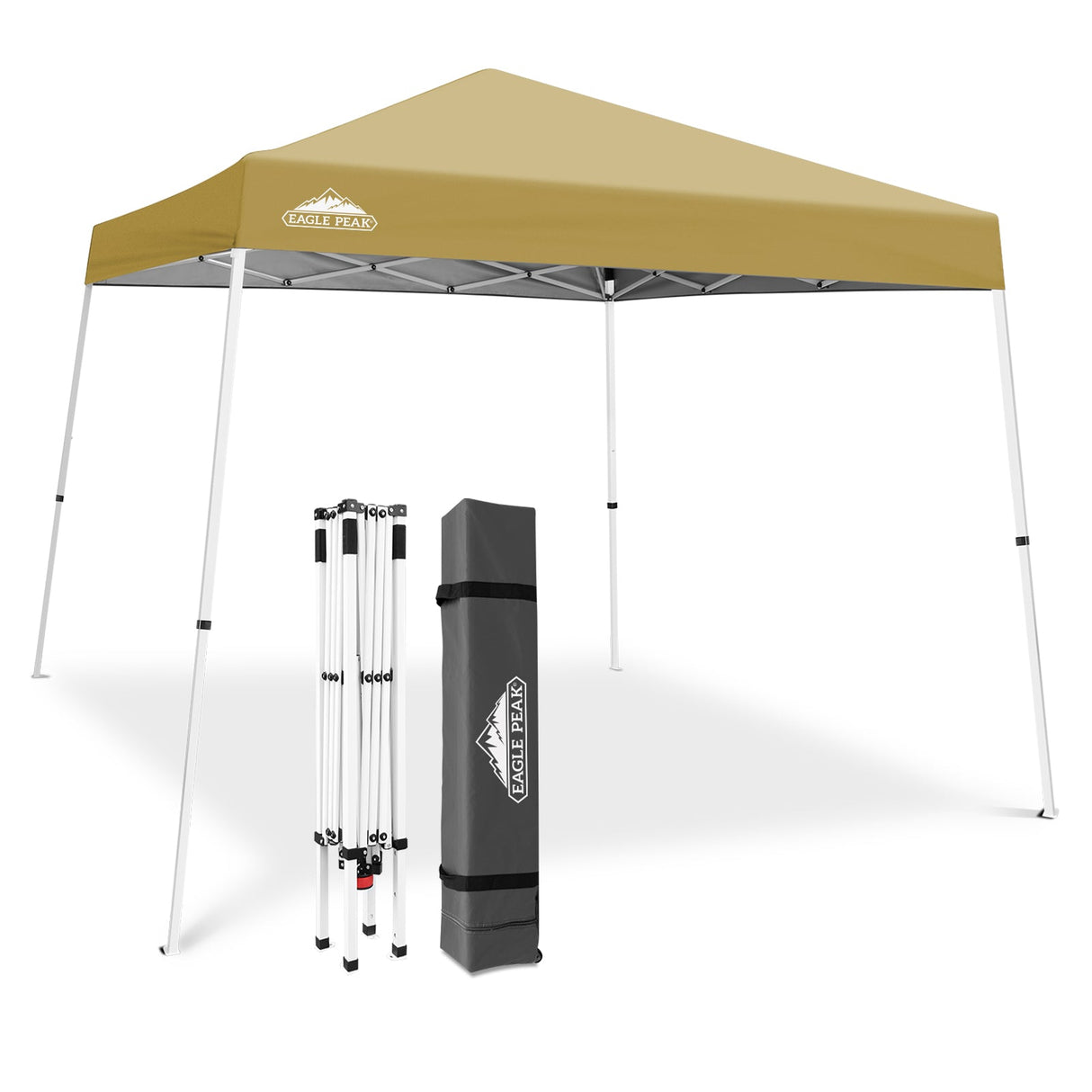 Slant Leg Pop up Canopy Tent, 10x10 Base 8x8 Top - Eagle Peak Custom Canopy Tent
