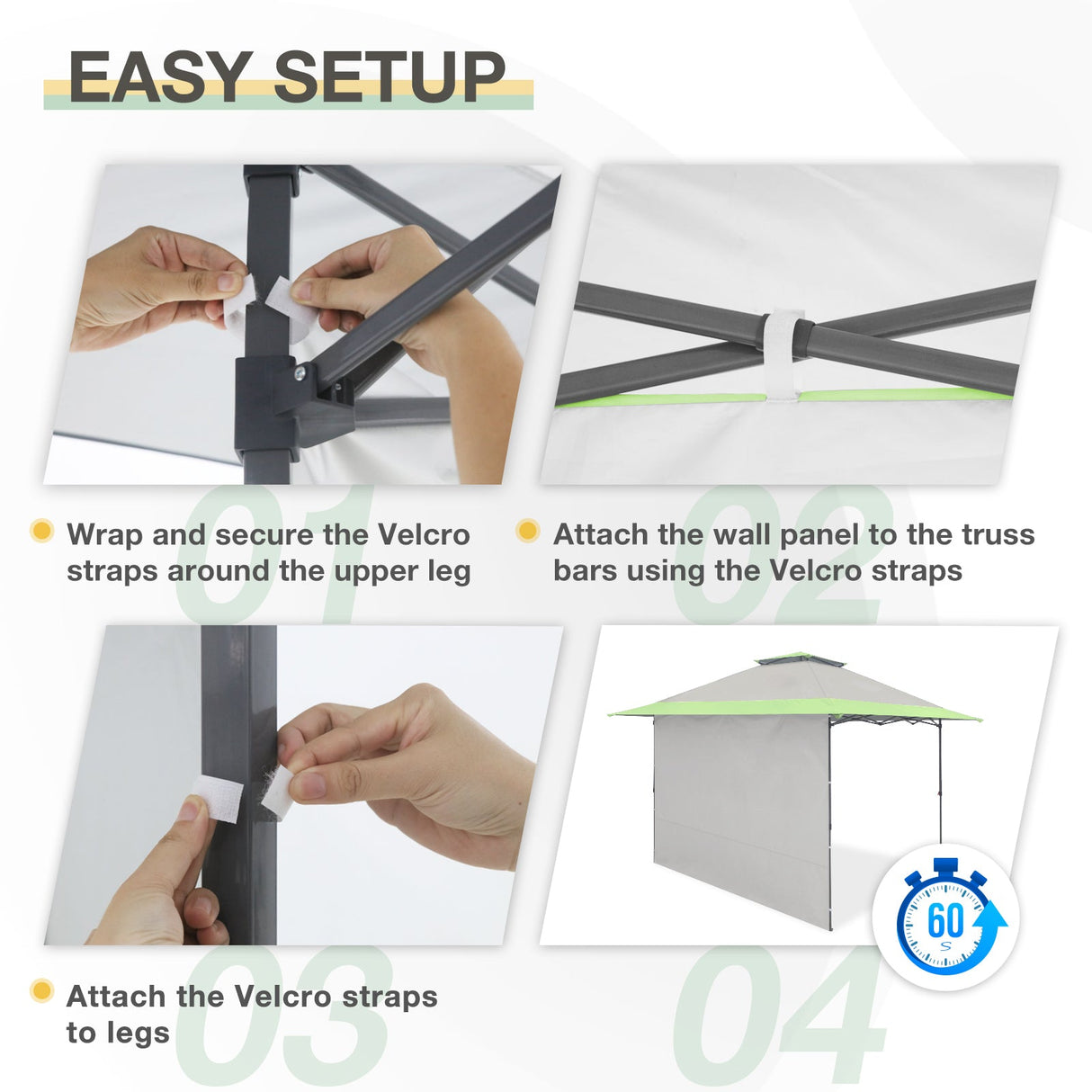 Sunwall / Sidewall for 13x13 ft Straight Leg Canopy - Eagle Peak Custom Canopy Tent
