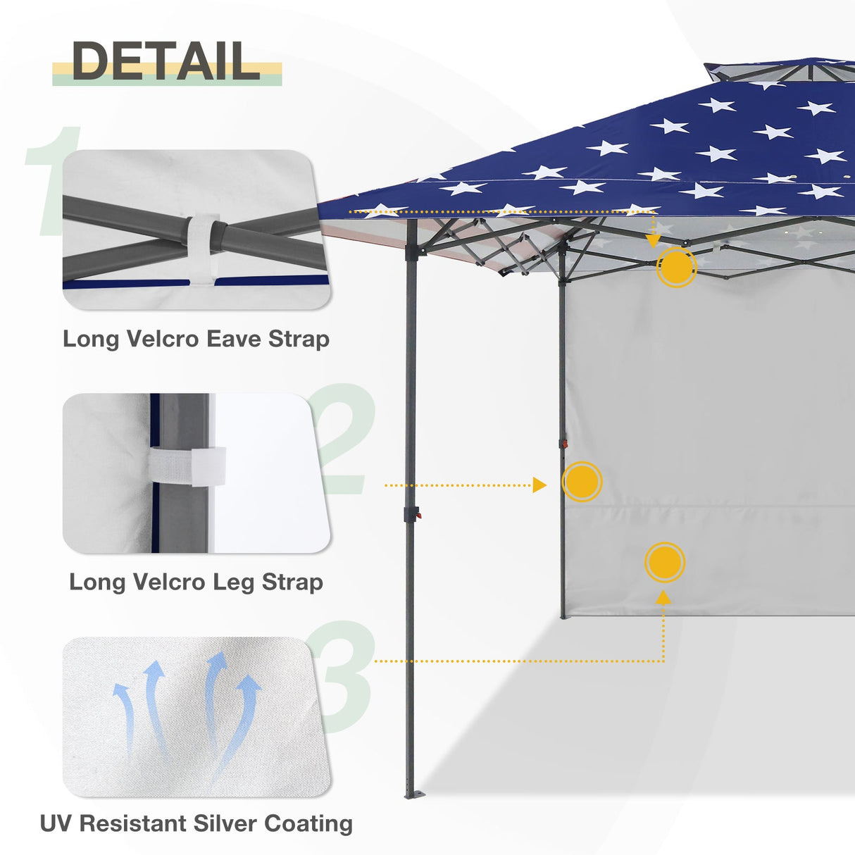 Sunwall / Sidewall for 13x13 ft Straight Leg Canopy - Eagle Peak Custom Canopy Tent