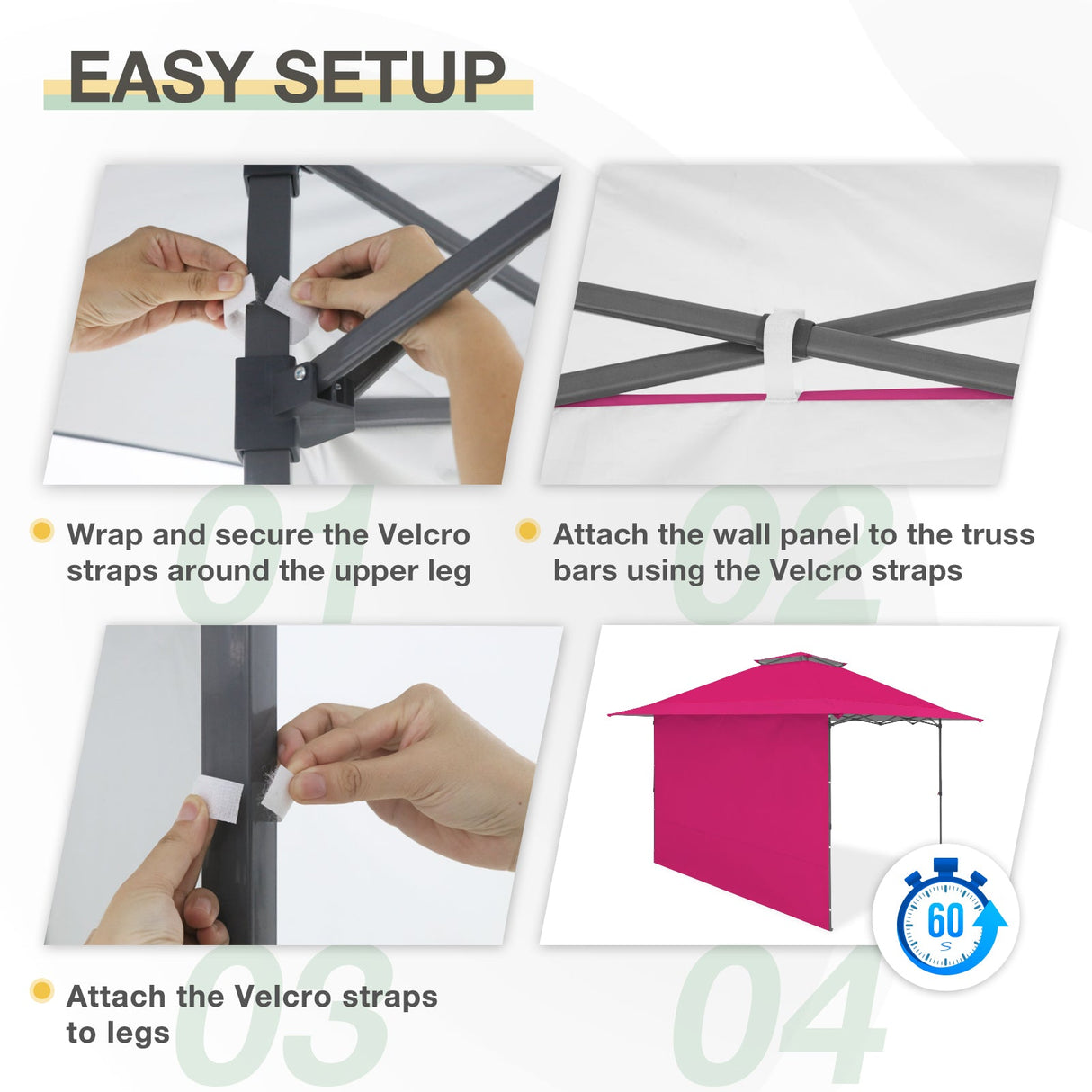 Sunwall / Sidewall for 13x13 ft Straight Leg Canopy - Eagle Peak Custom Canopy Tent
