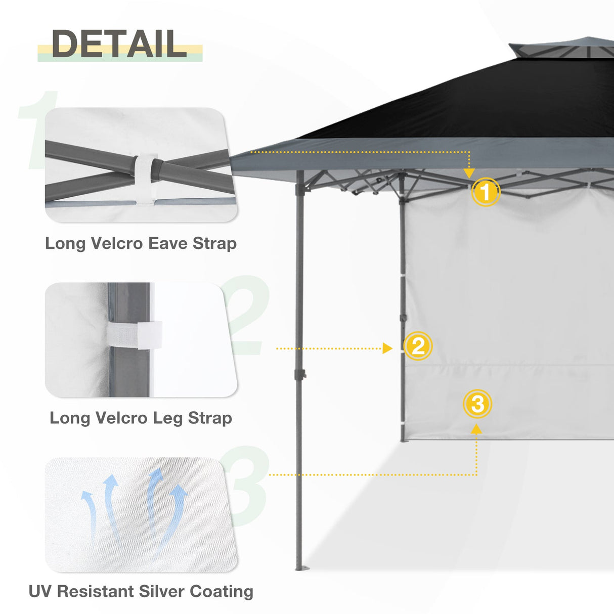 Sunwall / Sidewall for 13x13 ft Straight Leg Canopy - Eagle Peak Custom Canopy Tent