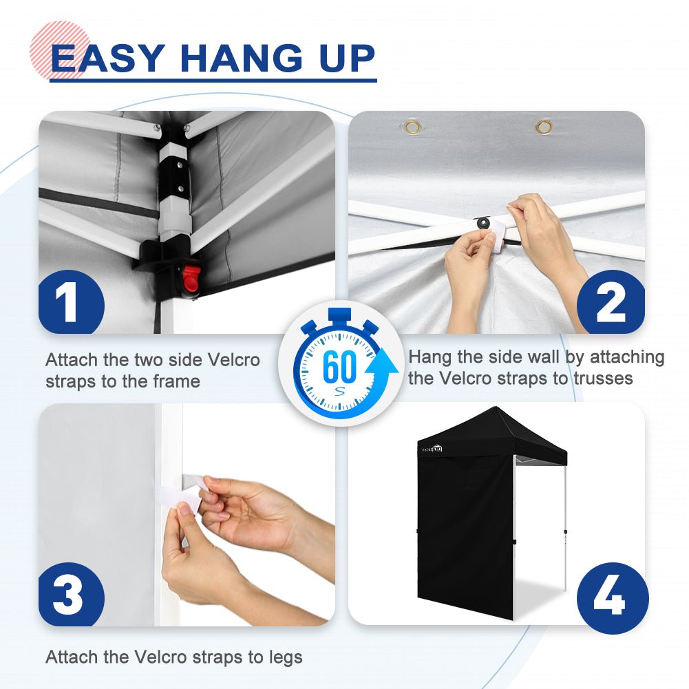 Sunwall / Sidewall for 5x5 ft Straight Leg Canopy only 1 Sidewall - Eagle Peak Custom Canopy Tent