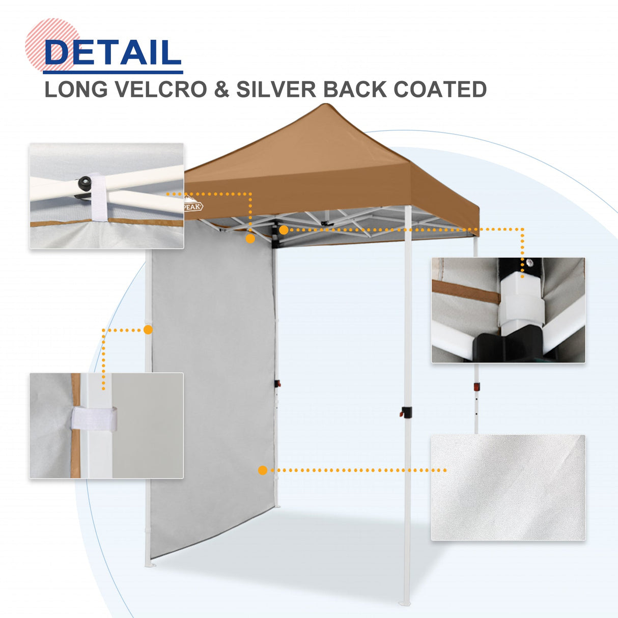 Sunwall / Sidewall for 5x5 ft Straight Leg Canopy only 1 Sidewall - Eagle Peak Custom Canopy Tent