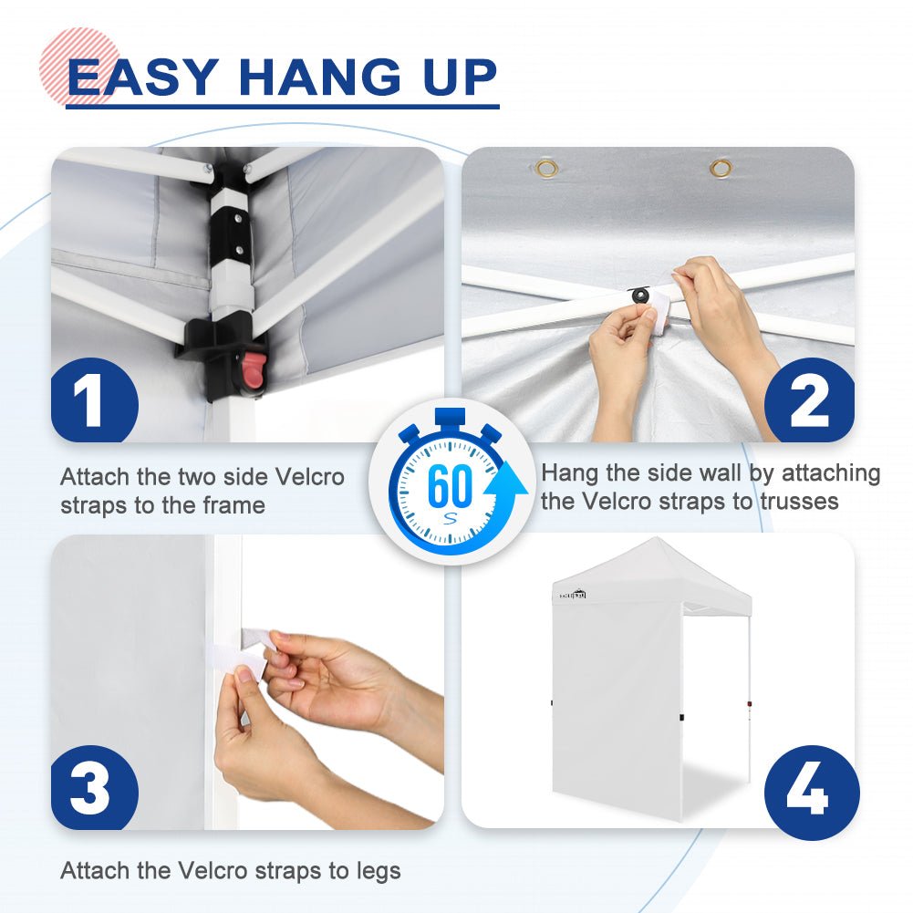 Sunwall / Sidewall for 5x5 ft Straight Leg Canopy only 1 Sidewall - Eagle Peak Custom Canopy Tent