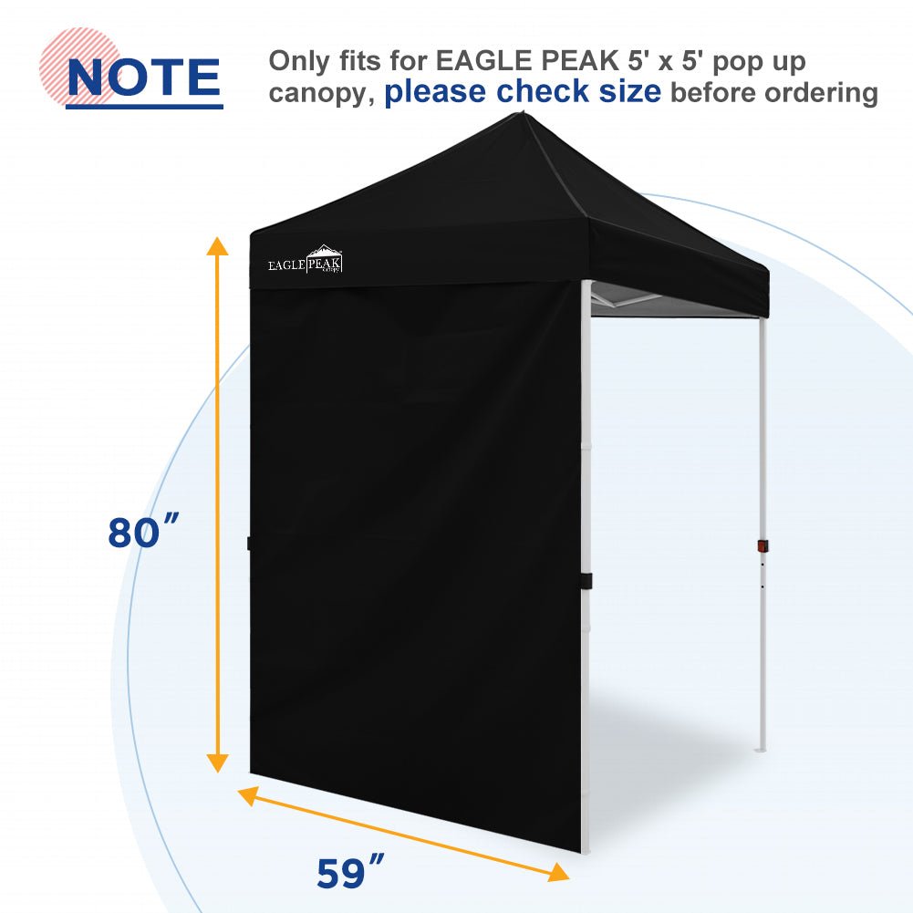 Sunwall / Sidewall for 5x5 ft Straight Leg Canopy only 1 Sidewall - Eagle Peak Custom Canopy Tent