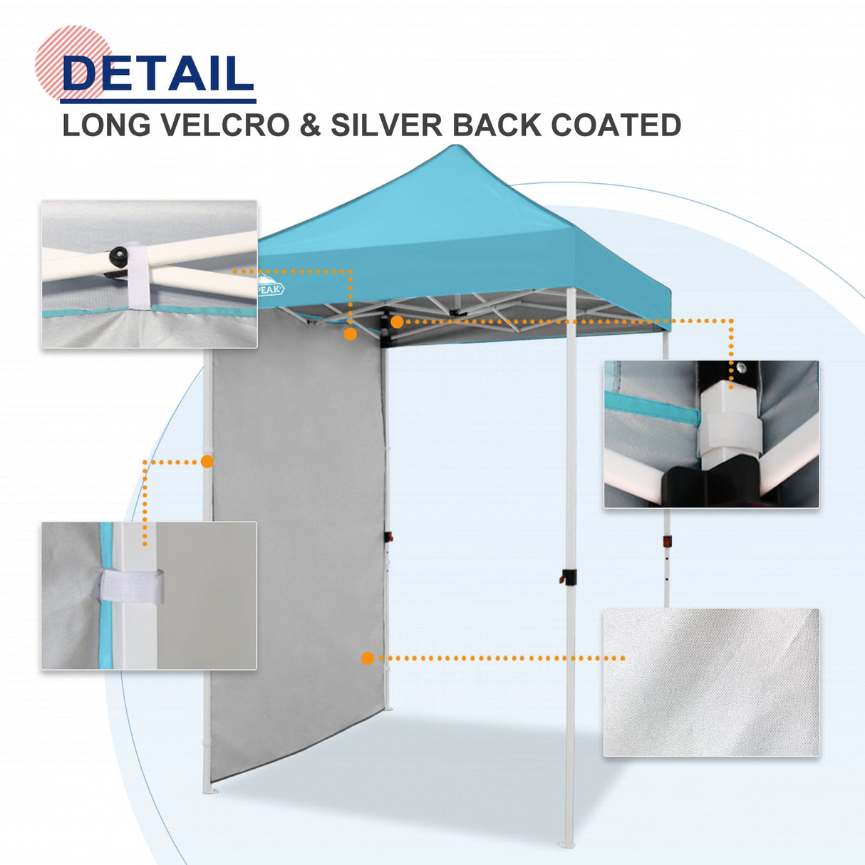 Sunwall / Sidewall for 5x5 ft Straight Leg Canopy only 1 Sidewall - Eagle Peak Custom Canopy Tent