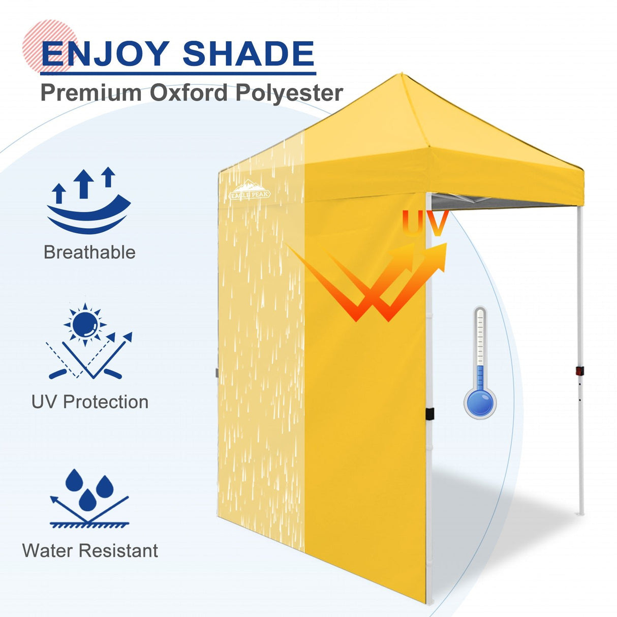 Sunwall / Sidewall for 5x5 ft Straight Leg Canopy only 1 Sidewall - Eagle Peak Custom Canopy Tent
