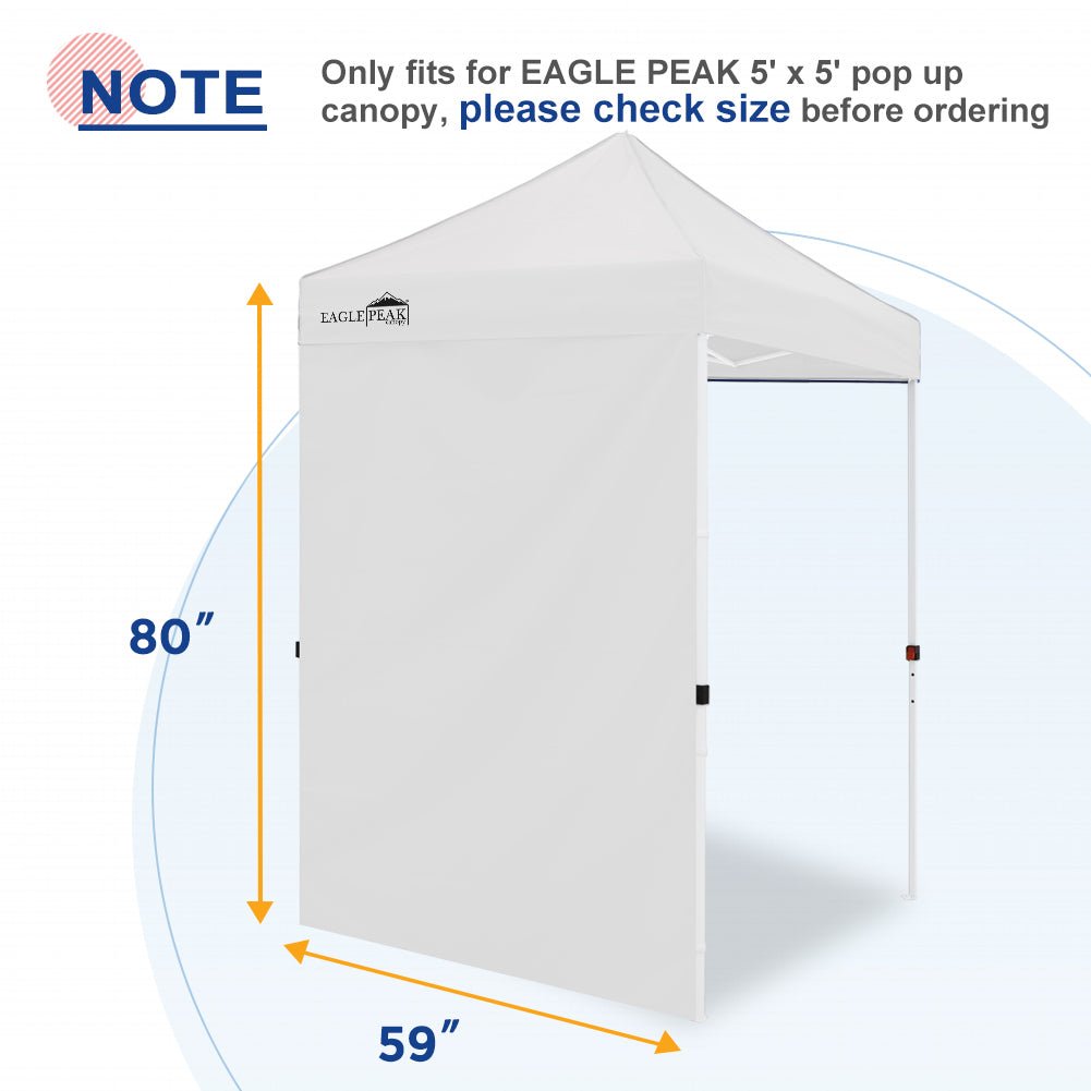 Sunwall / Sidewall for 5x5 ft Straight Leg Canopy only 1 Sidewall - Eagle Peak Custom Canopy Tent