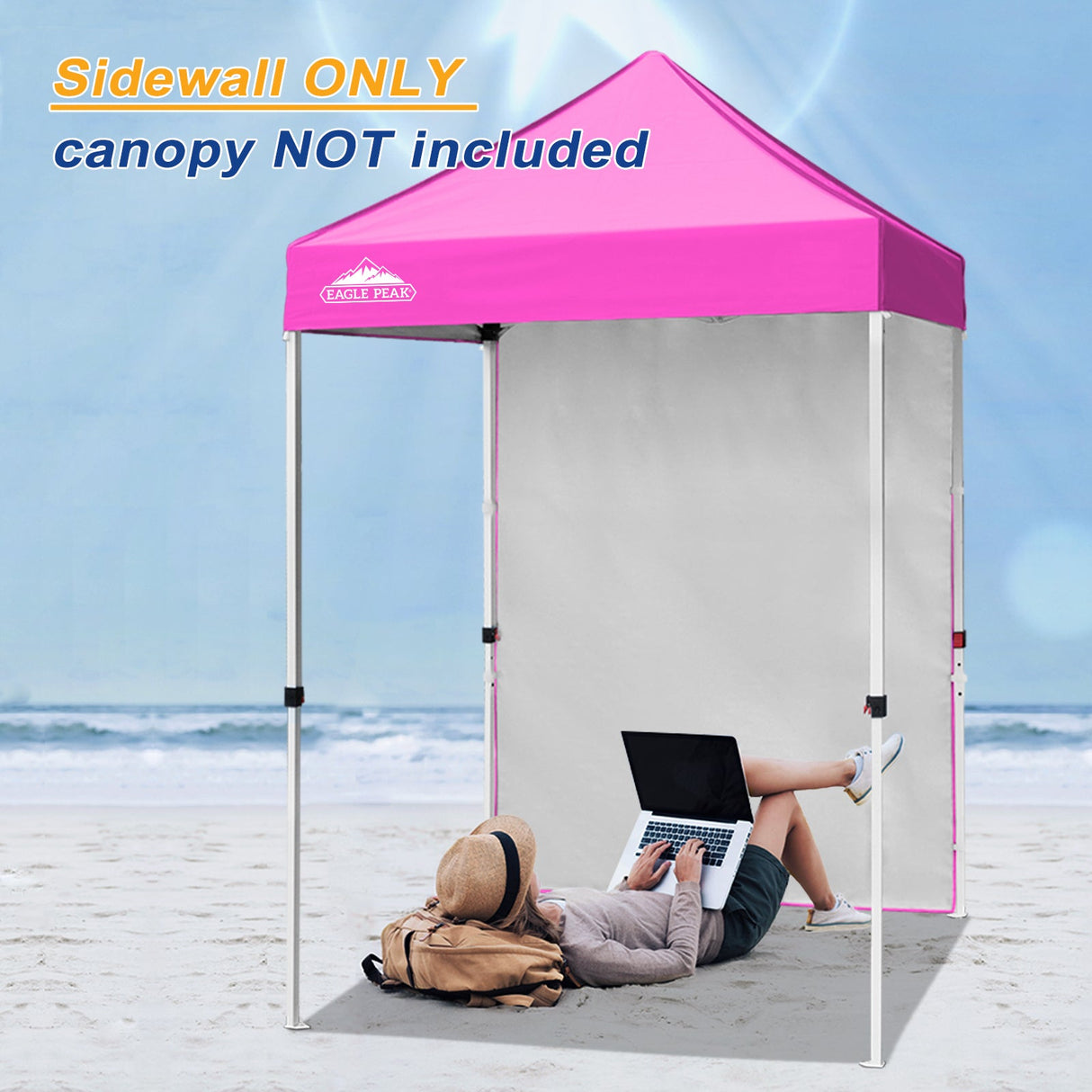 Sunwall / Sidewall for 5x5 ft Straight Leg Canopy only 1 Sidewall - Eagle Peak Custom Canopy Tent