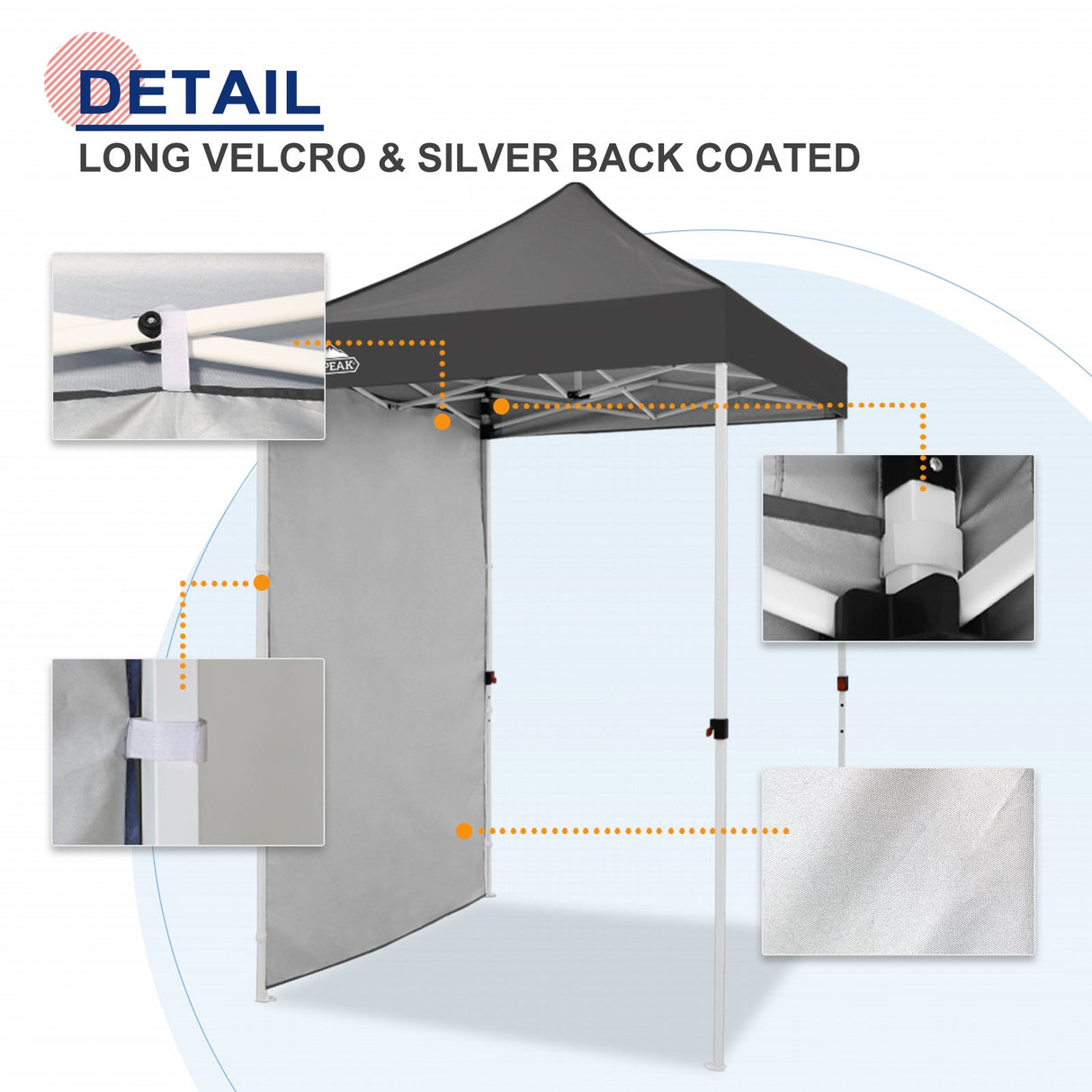 Sunwall / Sidewall for 5x5 ft Straight Leg Canopy only 1 Sidewall - Eagle Peak Custom Canopy Tent