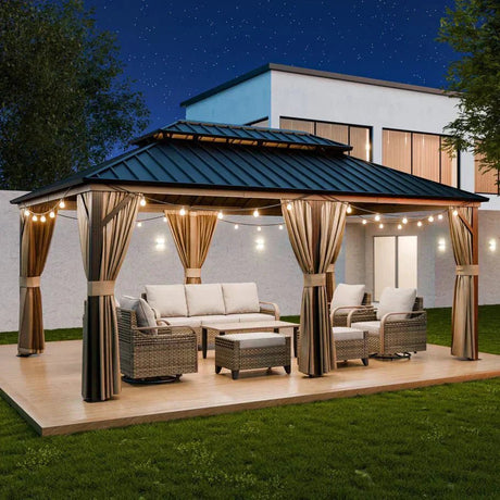Best 5 Rectangle Gazebos for Modern Patios - Eagle Peak Custom Canopy Tent