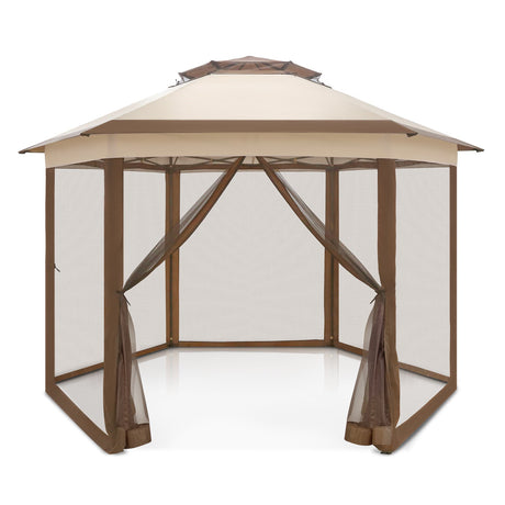 13' x 13‘ 6-Sided Pop Up Gazebo w/ Mosquito Netting_E93 - Eagle Peak Canopy and Outdoor Products