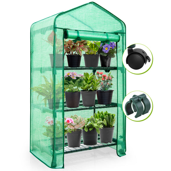 3-Tier Greenhouse with Casters_GHMNC3