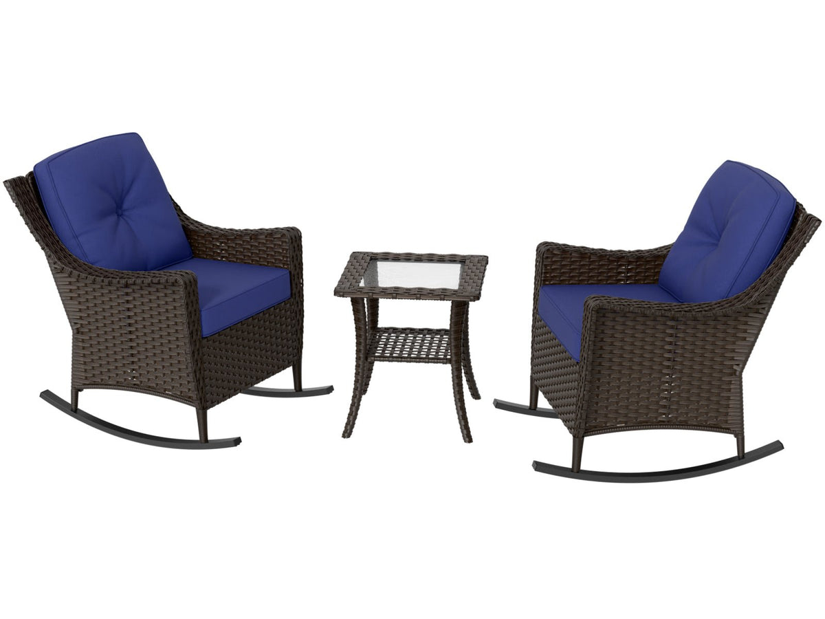 Azure Bay 3 Piece Outdoor Wicker Bistro Set_FHB-E - Eagle Peak Custom Canopy Tent