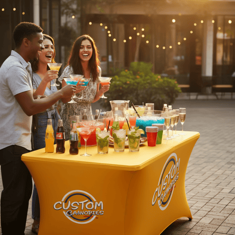 Custom Table Covers - Eagle Peak Custom Canopy Tent