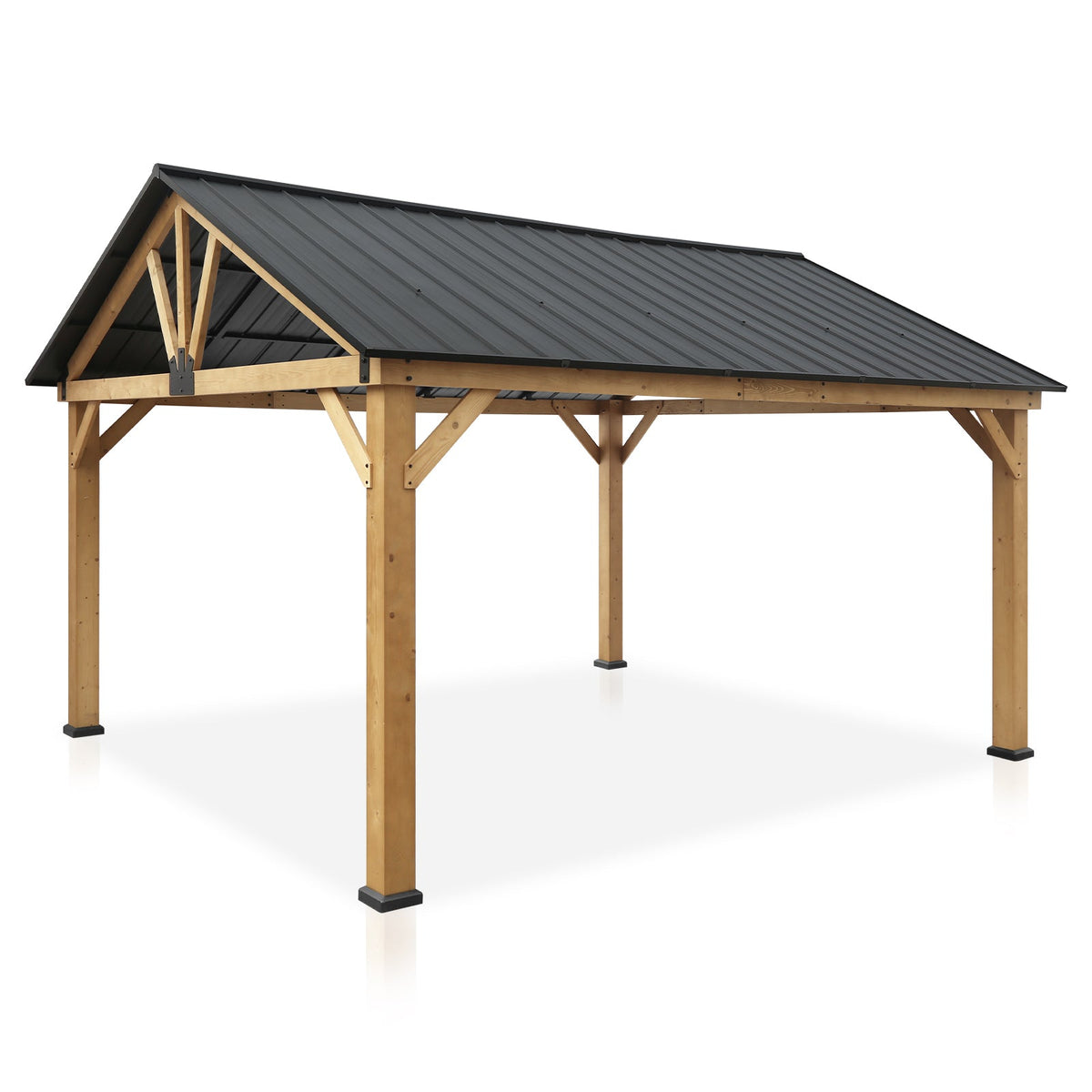 EAGLE PEAK 13x15 Hardtop Wood Gazebo_WG168V2 - Eagle Peak Canopy and Outdoor Products