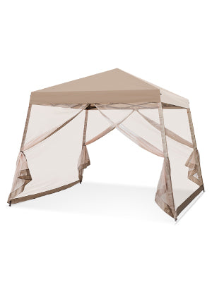 10' x 10' Slant Leg Canopy Tent with Mosquito Netting_G64MN
